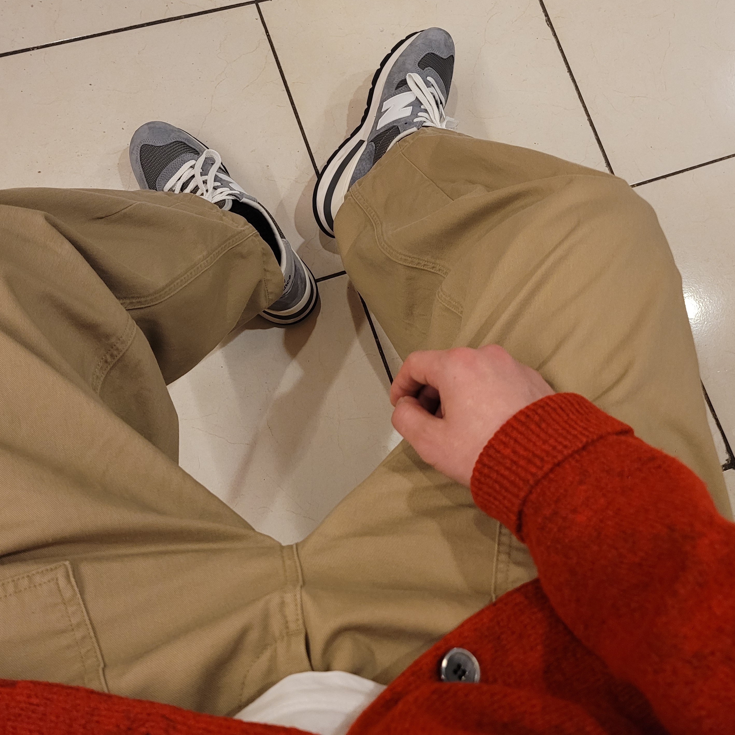 New Balance 990v1 Made in USA Grey White 착용 스타일