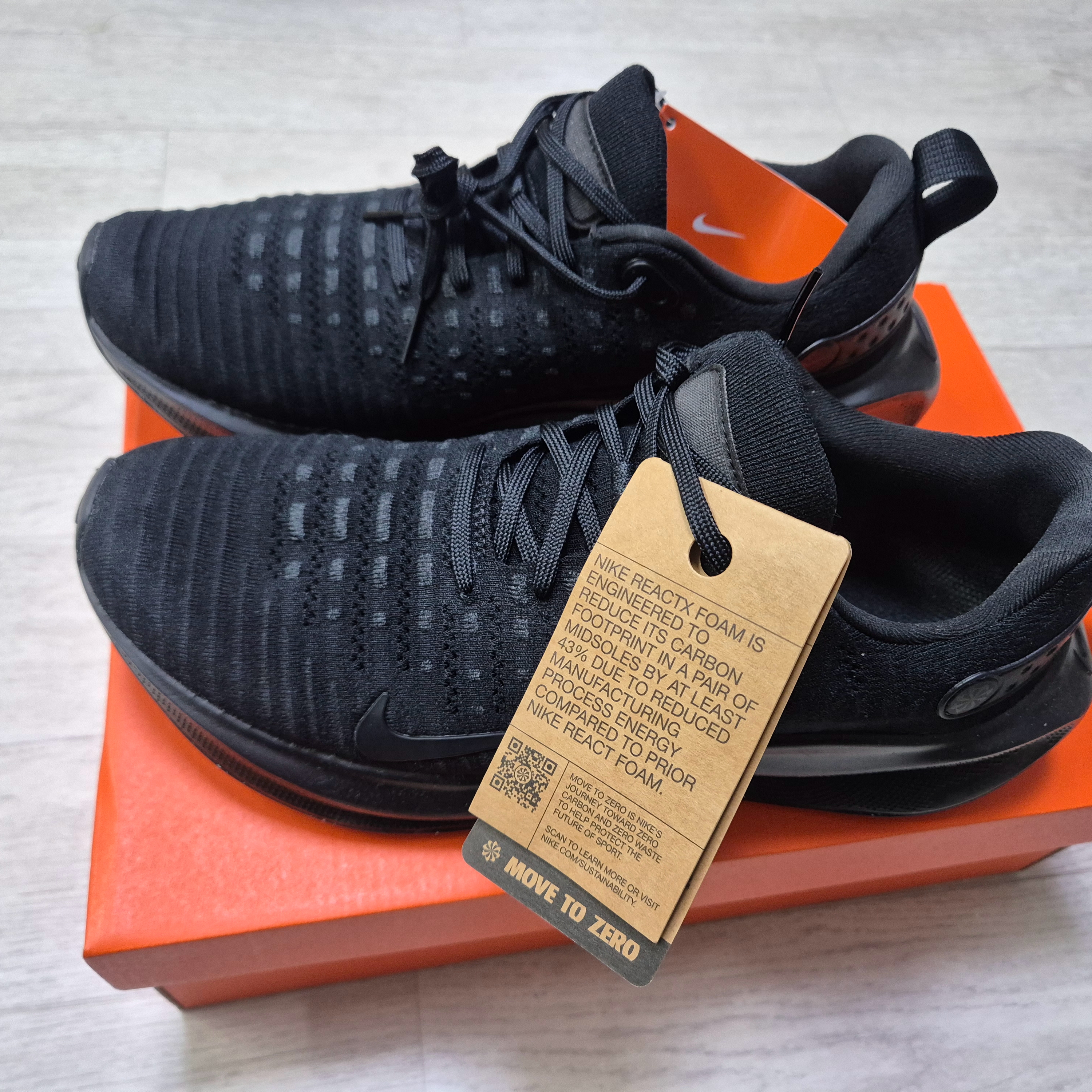Nike ReactX Infinity Run 4 Black Anthracite 착용 스타일