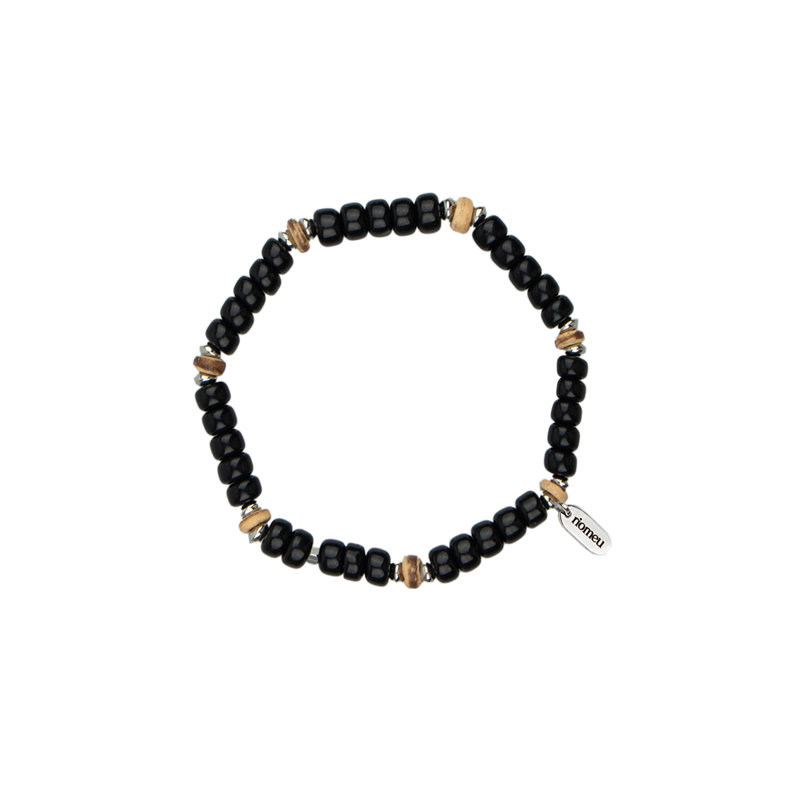 리오므 빈티지 유리 팔찌 블랙(Riomeu Vintage Glass Bracelet Black)