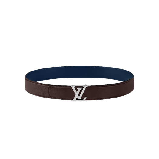 Louis Vuitton LV Heritage 35mm Reversible Belt Brown Navy