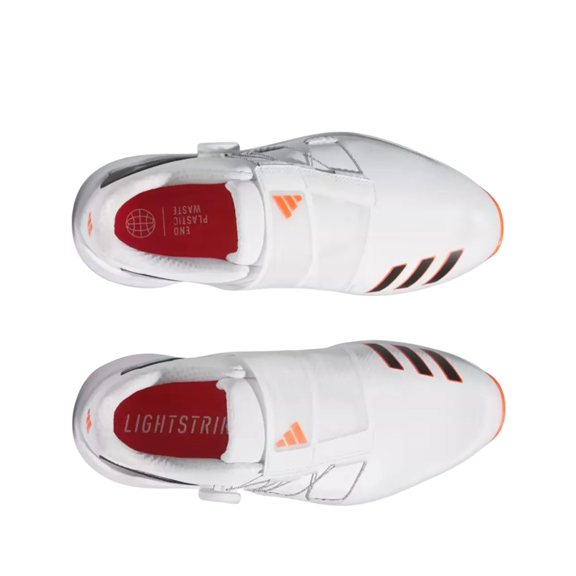 아디다스 골프 ZG23 보아 라이트스트라이크 클라우드 화이트 세미 솔라 레드(Adidas Golf ZG23 Boa Lightstrike Cloud White Semi Solar Red) - 2