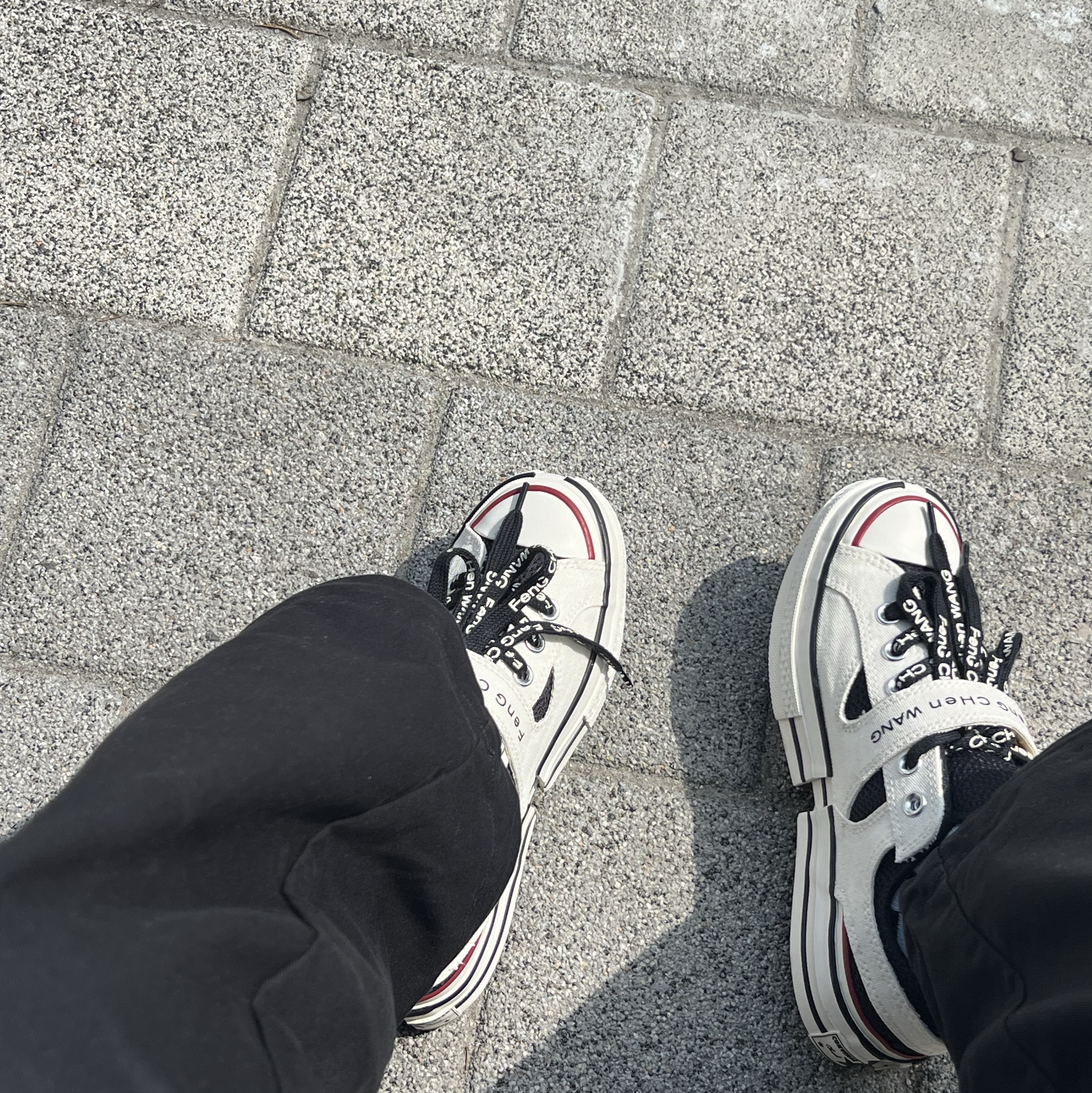 Converse x Feng Chen Wang Chuck 70 Ox 2-in-1 Egret 착용 스타일