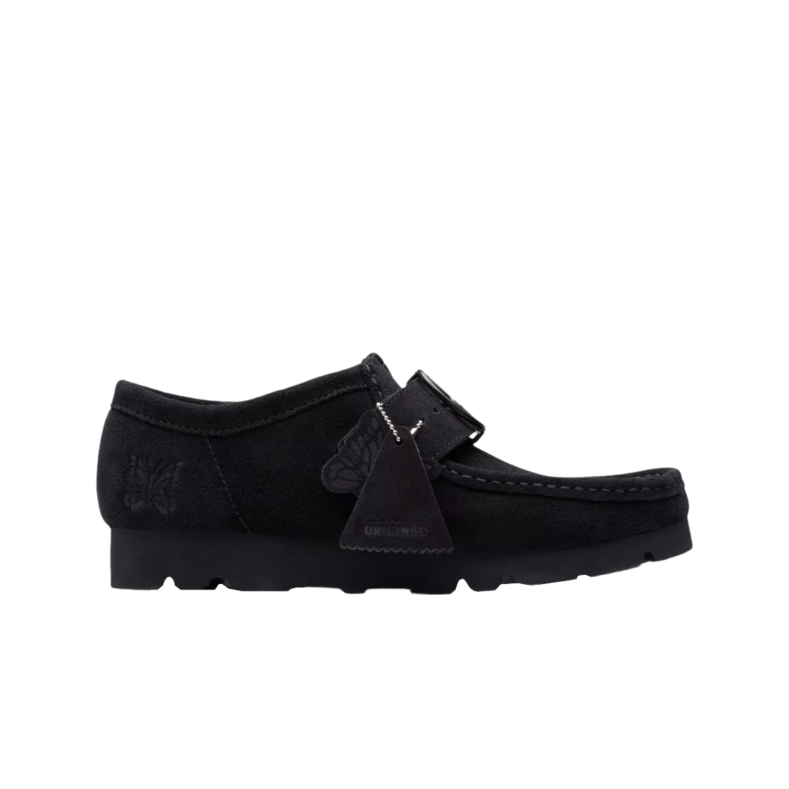 클락스 x 니들스 왈라비 스트랩 로 블랙 스웨이드(Clarks x Needles Wallabee Strap Lo Black Suede)