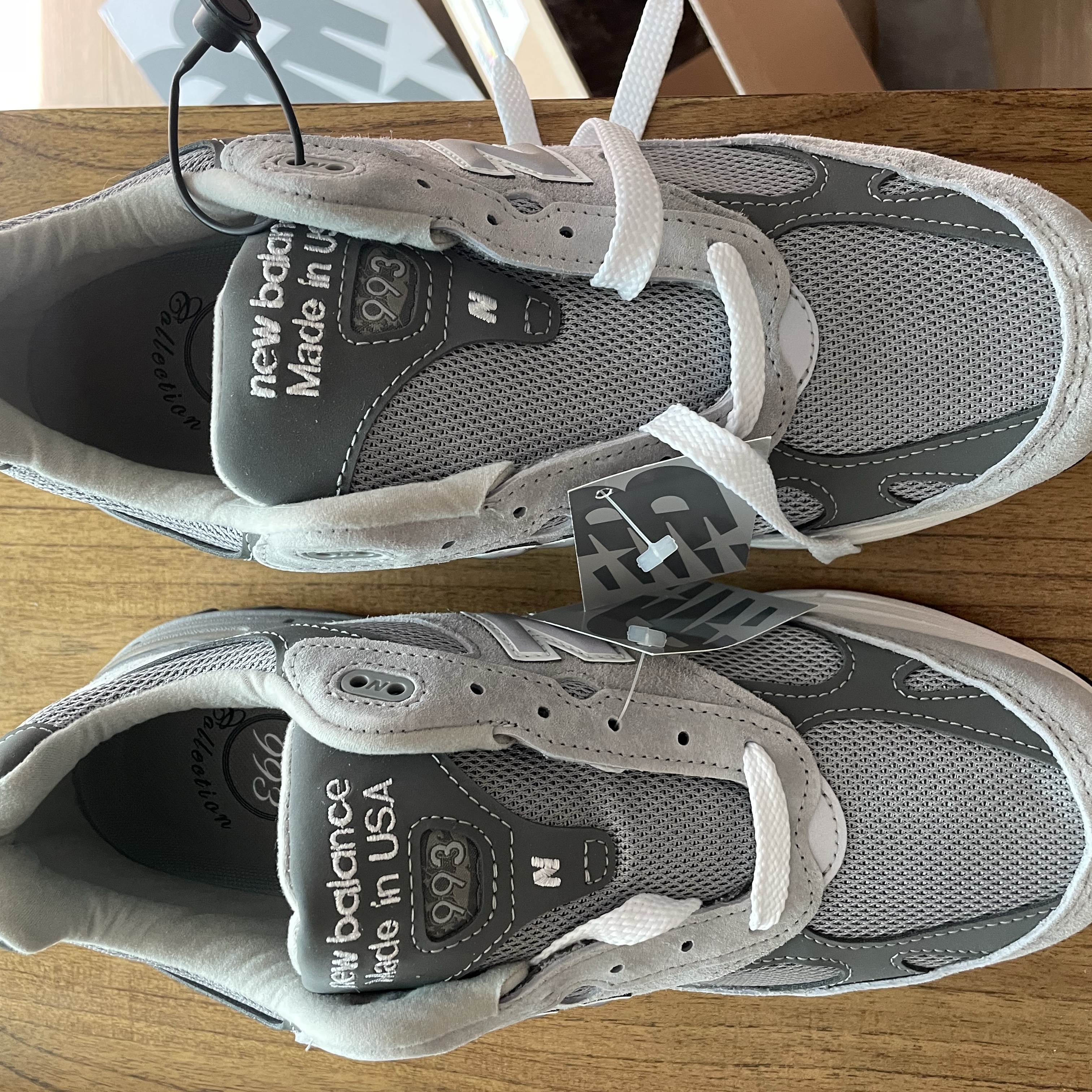 New Balance 993 Made in USA Grey - D Standard 착용 스타일 - 2
