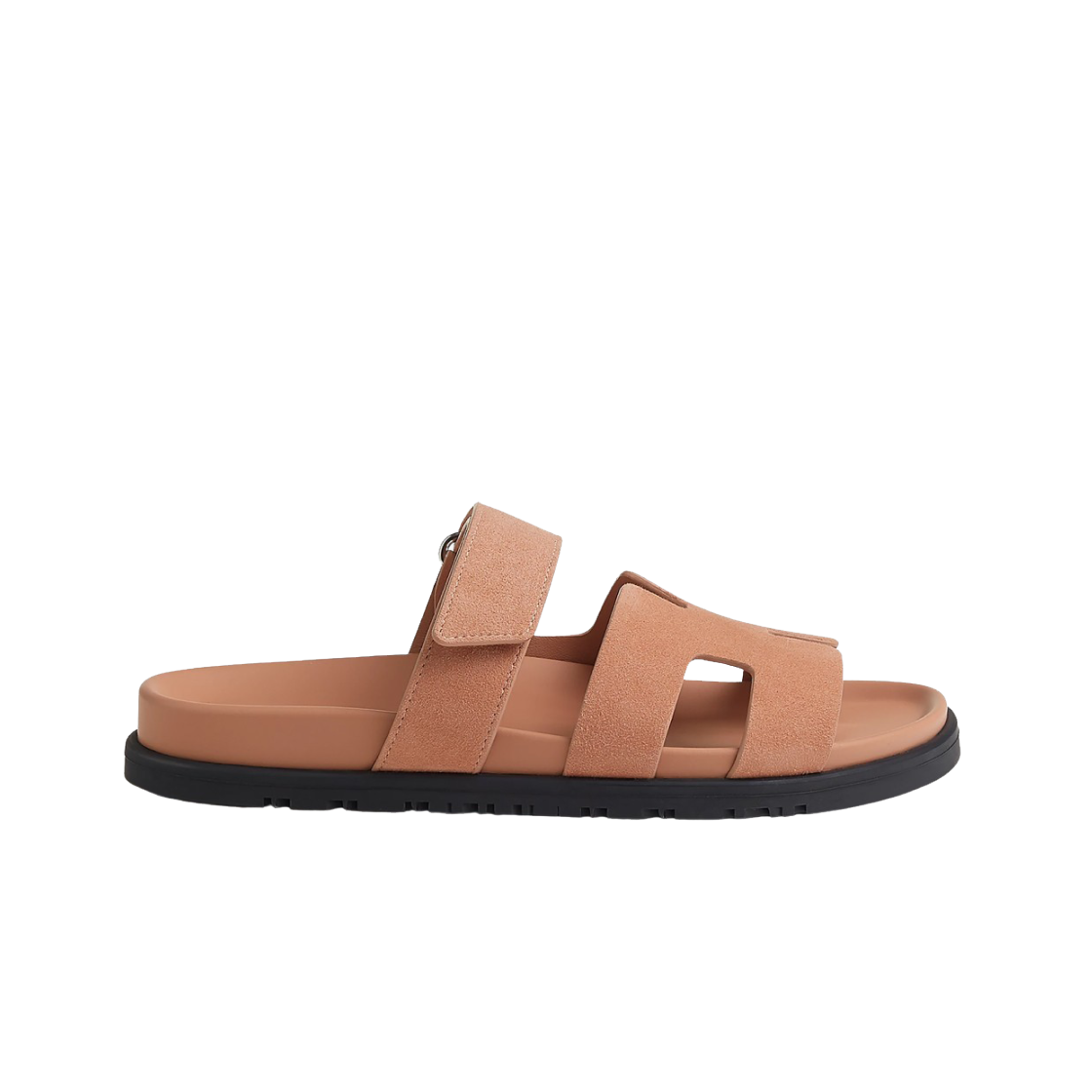 H222297Z59 (W) Hermes Chypre Sandal Suede Goatskin & Nude