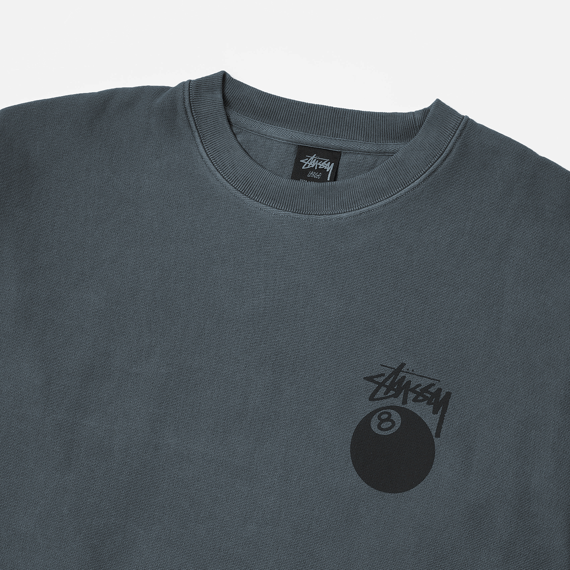 스투시 8볼 크루 피그먼트 다이드 네이비(Stussy 8 Ball Crew Pigment Dyed Navy) - 4