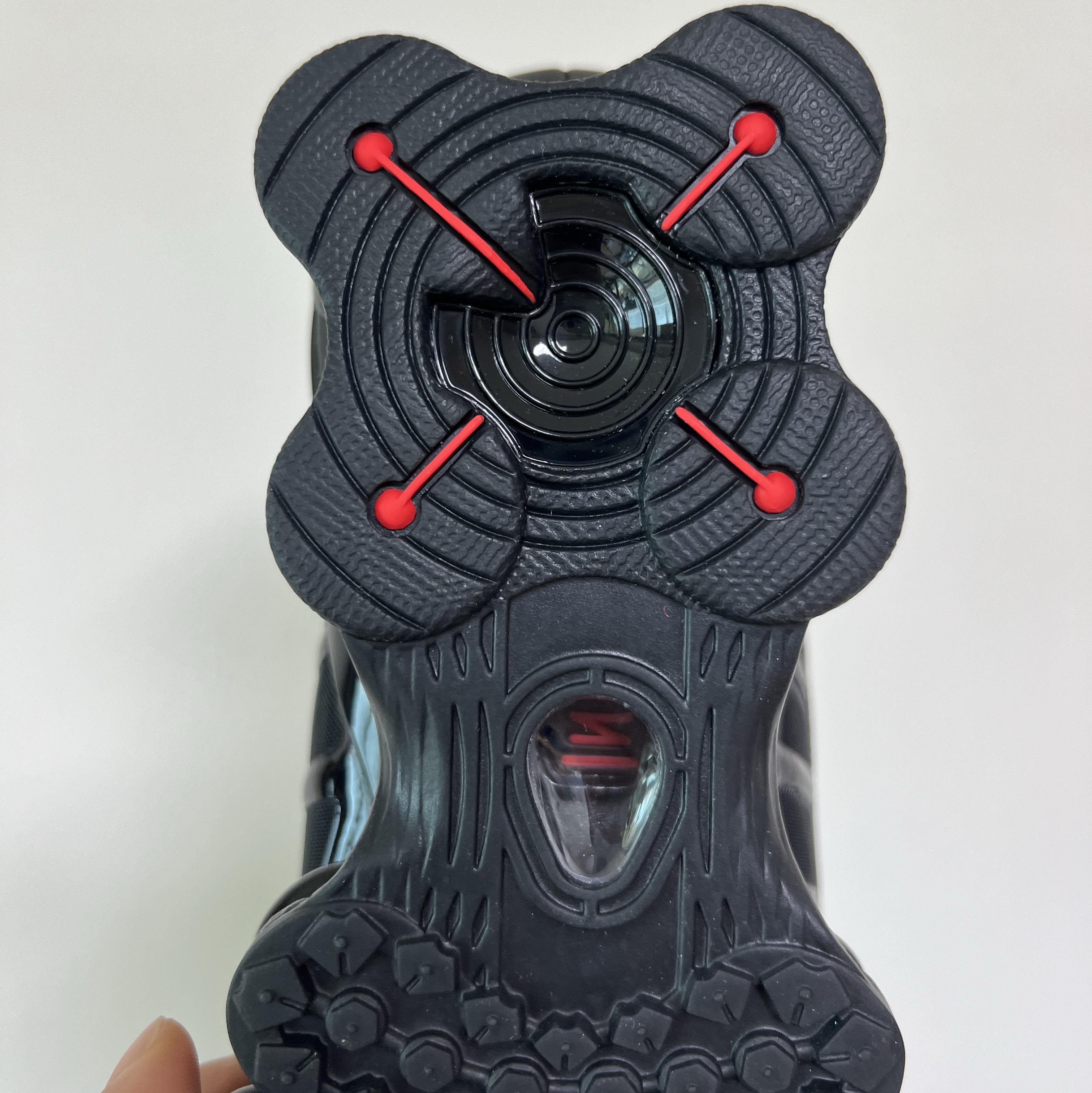 (W) Nike Shox TL Black and Max Orange 착용 스타일 - 5