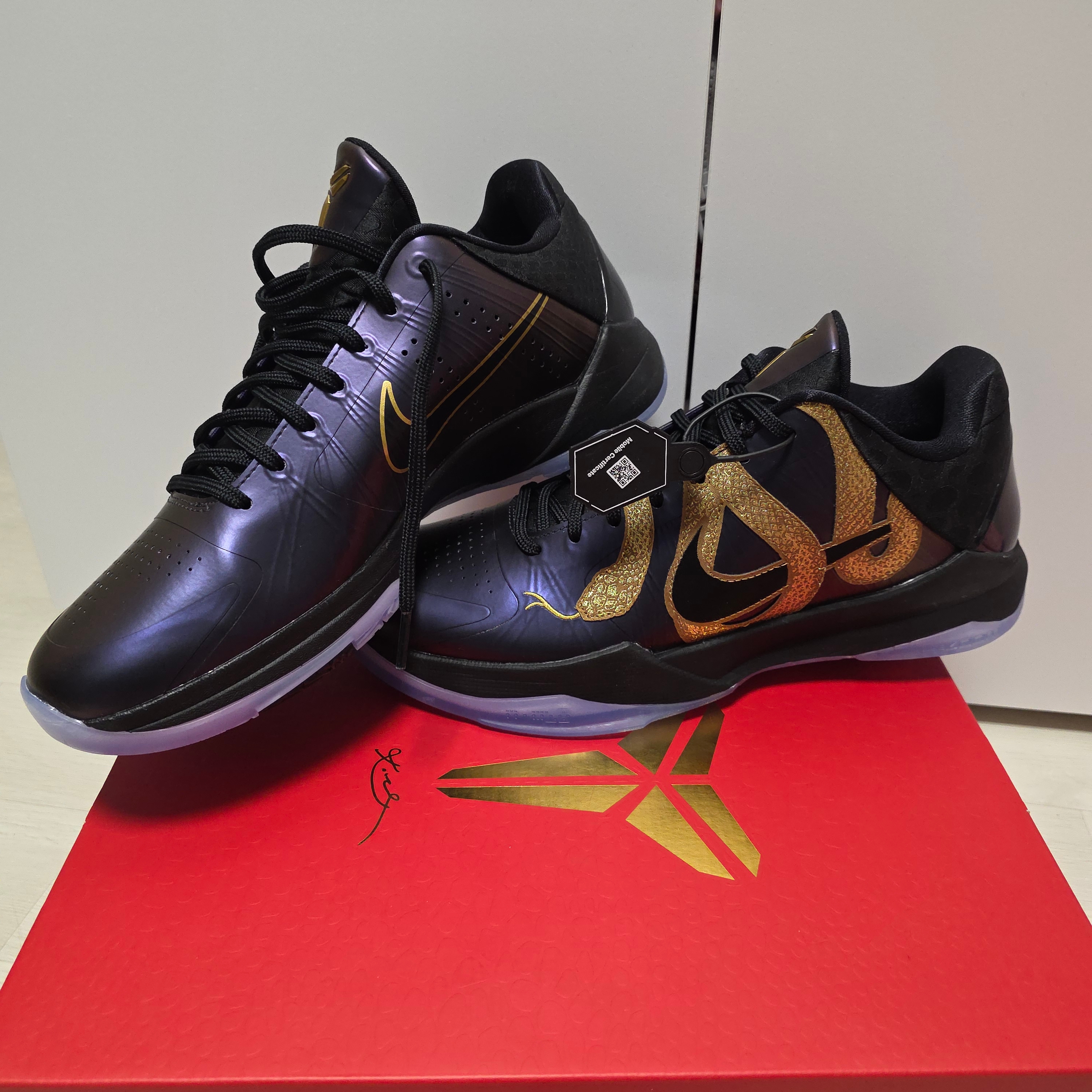 Nike Kobe 5 Protro Year of the Mamba Eggplant 착용 스타일 - 3