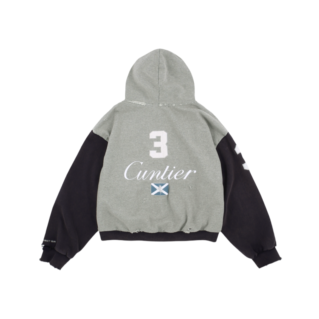 ★人気★【Project G/R】★Cuntier Zip Hoodi.e★Melange Grey★ 프로젝트 G/R 컨티어 집 후드 멜란지 그레이 | PROJECT G/R | KREAM