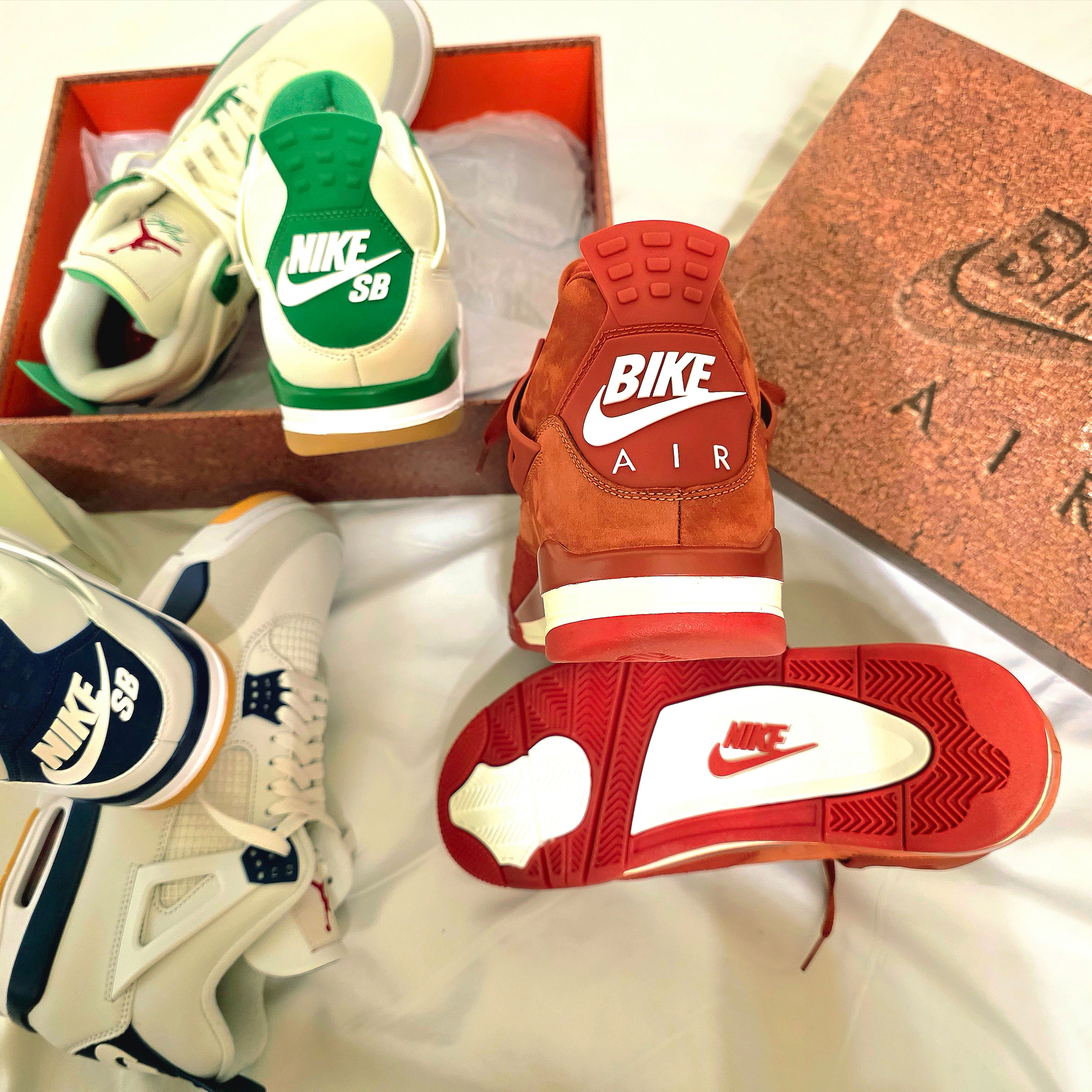 Jordan 4 x Nigel Sylvester Retro OG SP Brick by Brick, Jordan 4 x Nike SB Retro SP Navy 착용 스타일 - 5