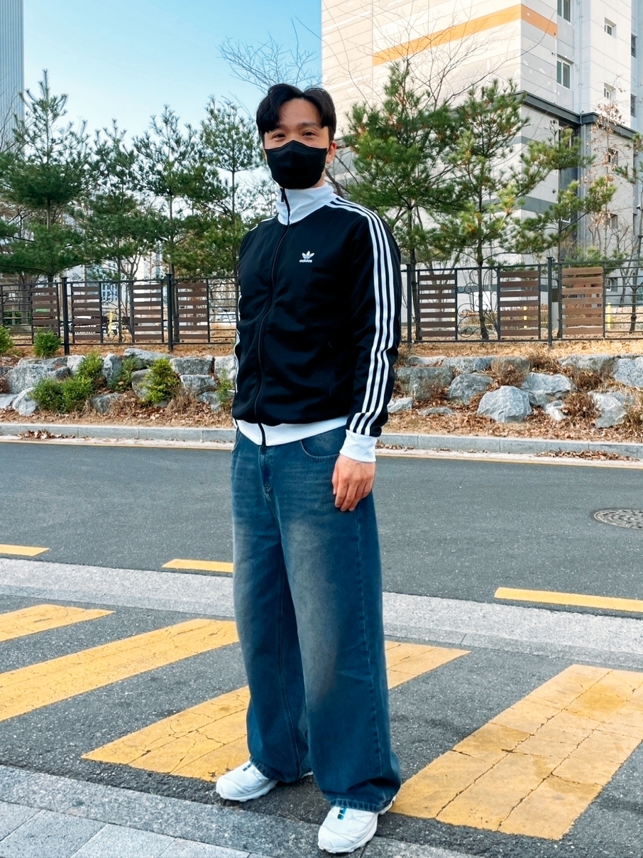 Adidas Adicolor Classics Beckenbauer Track Jacket Black - KR Sizing, Salomon XT-6 ADV White 착용 스타일