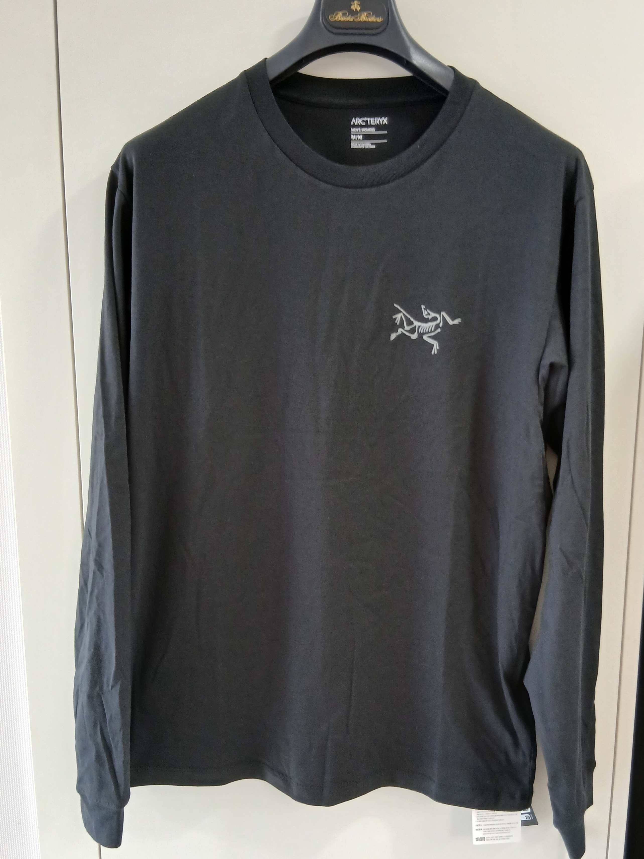 Arc'teryx Kragg SL Cotton LS Shirt Black 착용 스타일 - 1