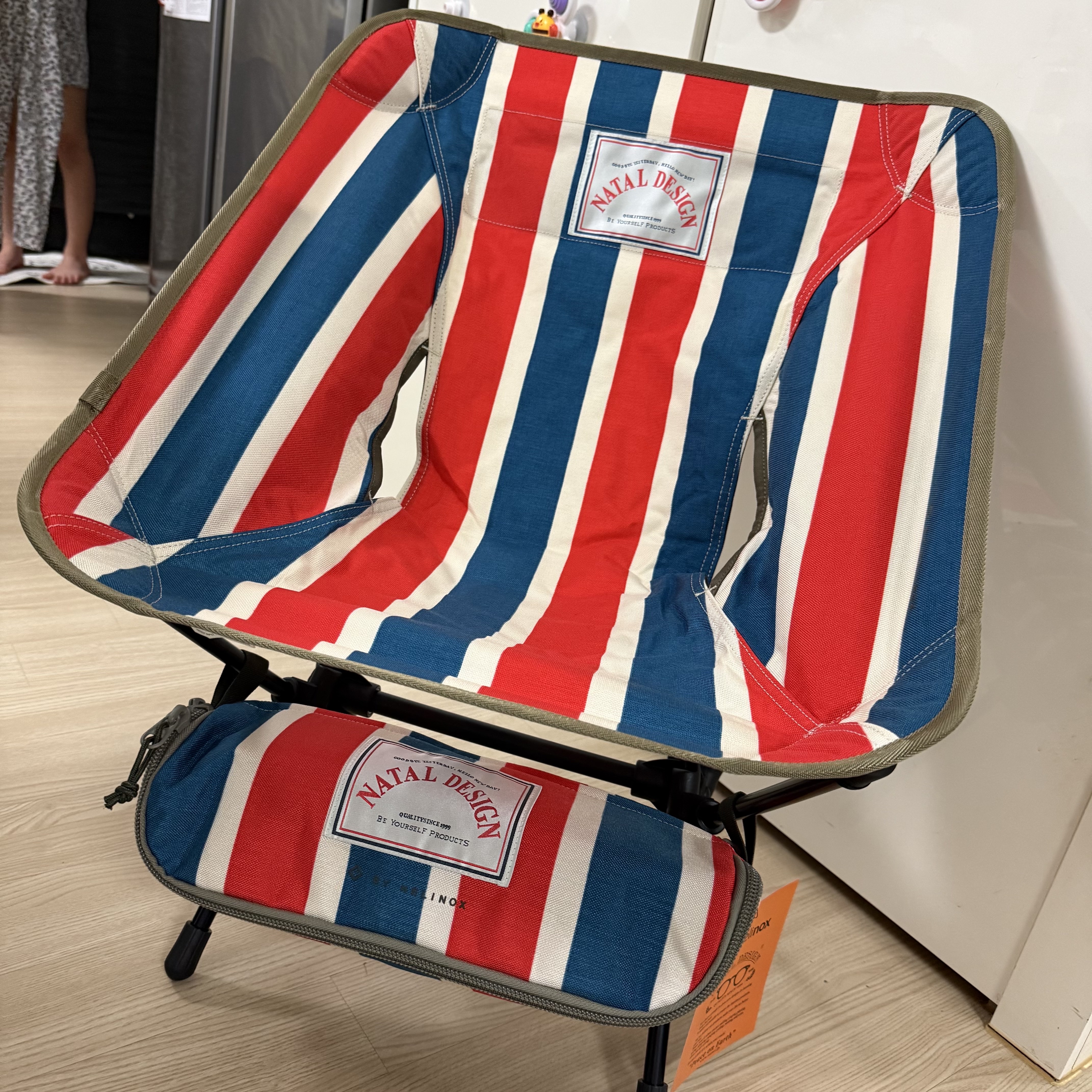 Helinox x Natal Design Chair One Natal Stripe 착용 스타일