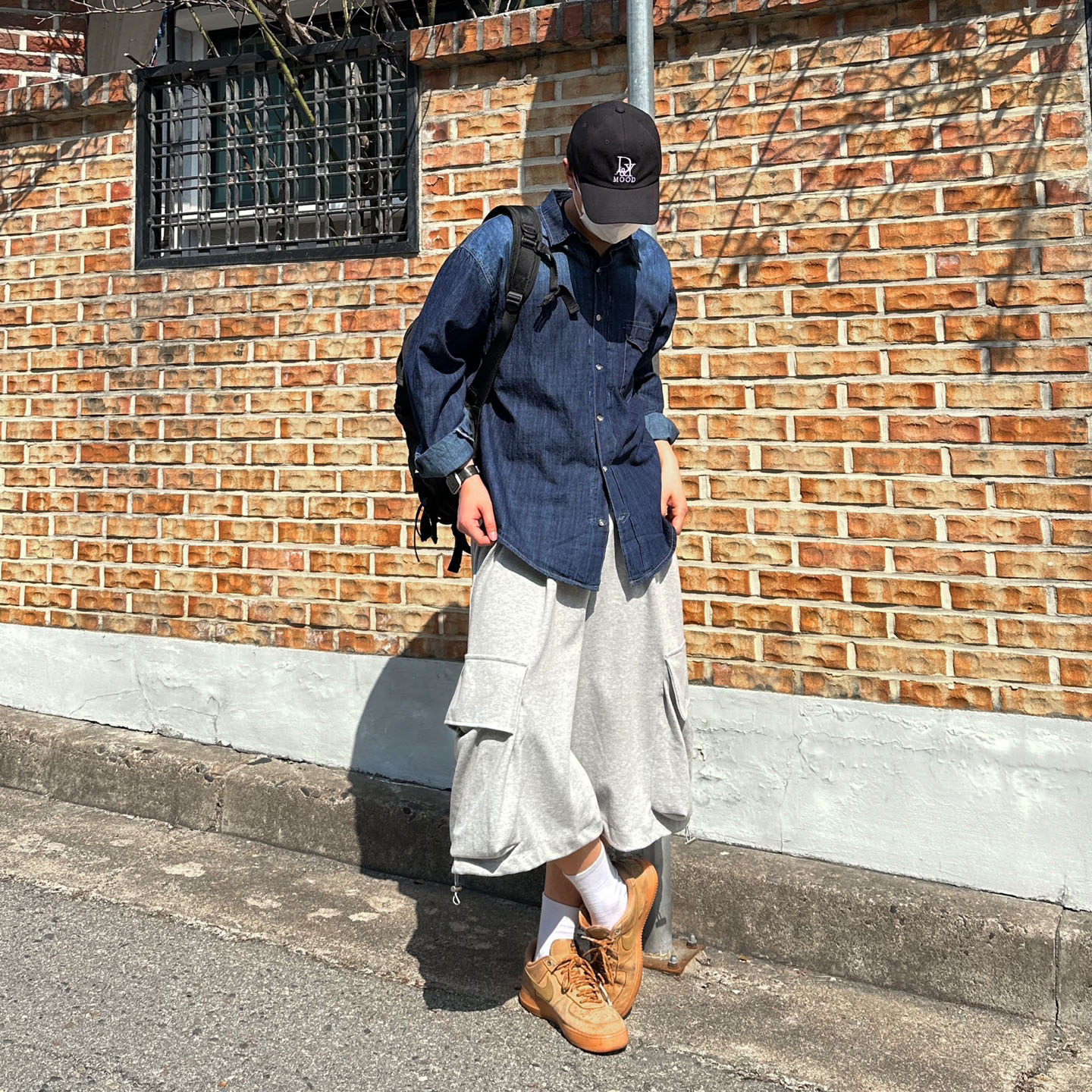 Nike Air Force 1 '07 WB Flax 착용 스타일 - 2