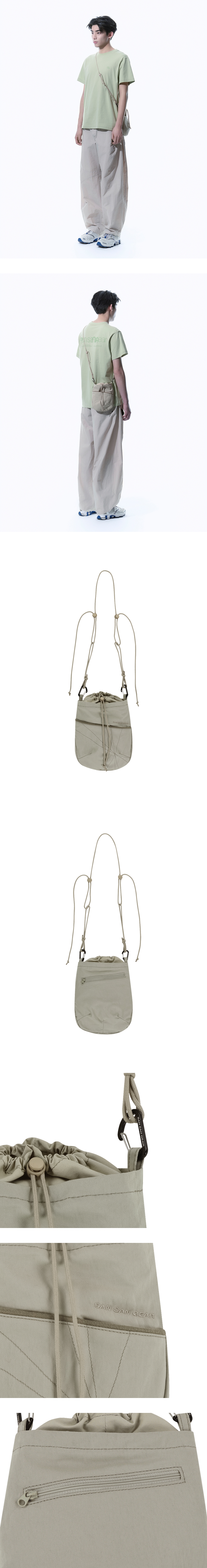 【SAN SAN GEAR】 VARIED CROSS BAG [BEIGE] SAN SAN GEAR 25SS Varied Cross Bag - Beige | 하이츠스토어