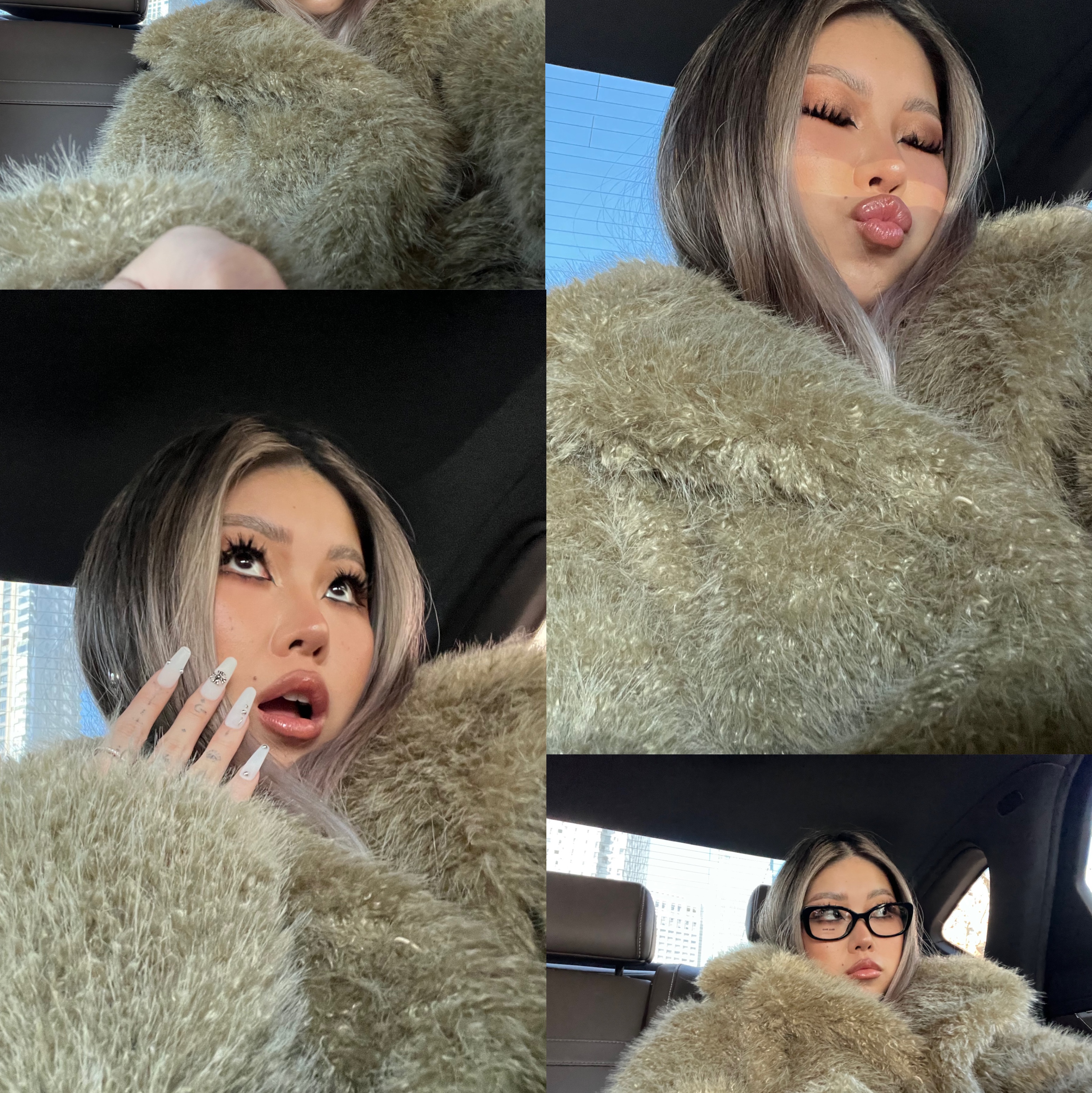 (W) Miu Miu Regard Sunglasses Blue Lenses Honey Tortoiseshell Acetate Standard fit 착용 스타일