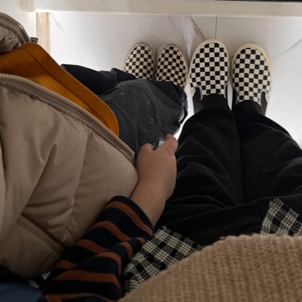 Vans Checkerboard Comfycush One Black 착용 스타일