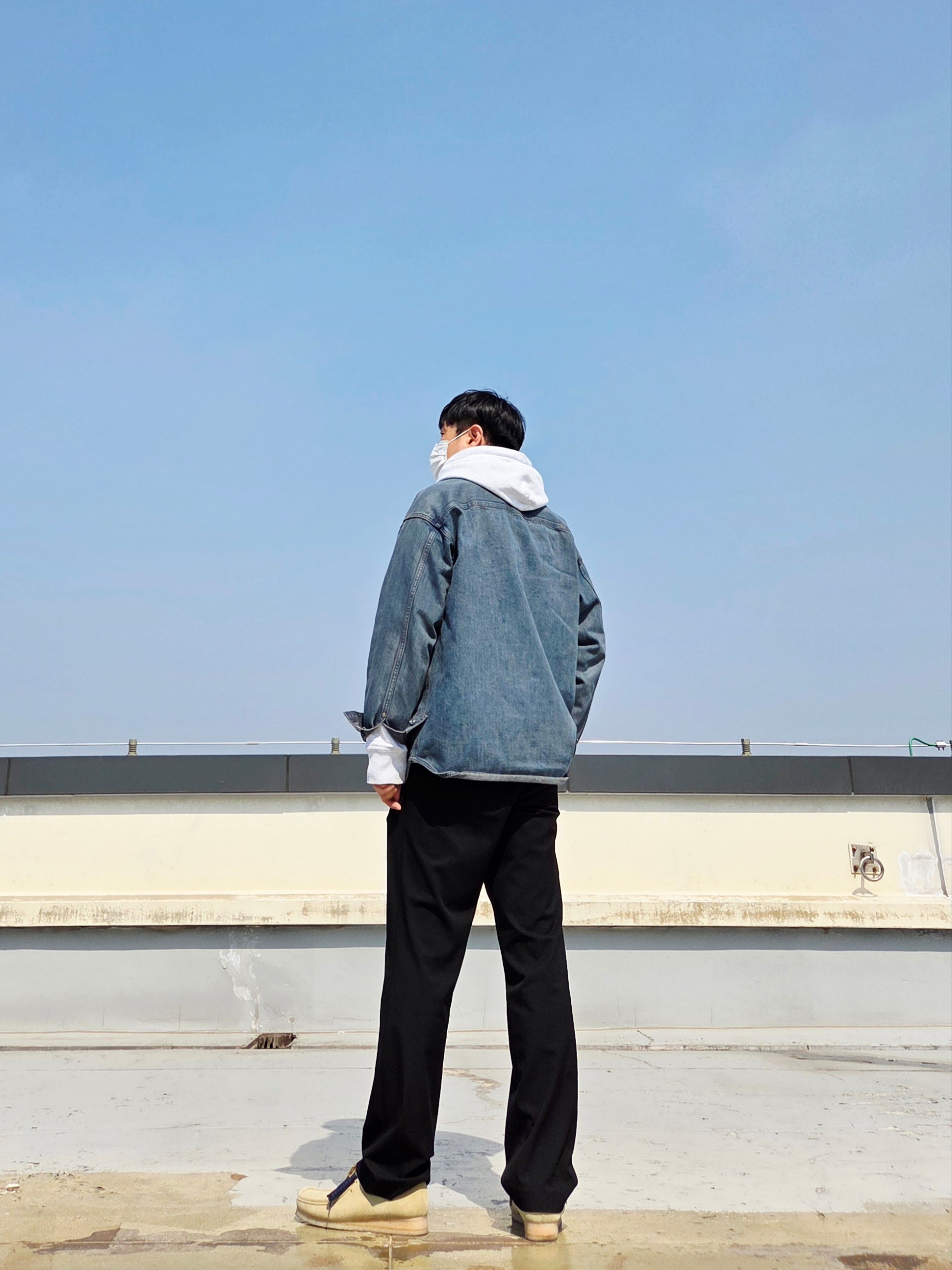 Clarks Wallabee Maple Suede, Stussy Basic Stussy Hoodie Ash Heather 2021 착용 스타일 - 4