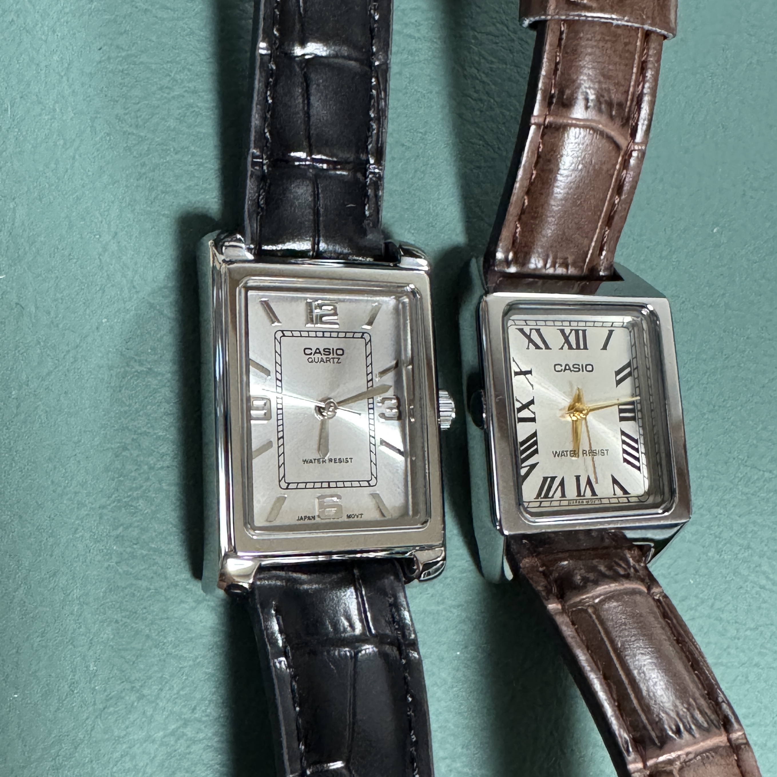 Casio LTP-1234LL-7ADF, Casio LTP-V007L-9B 착용 스타일