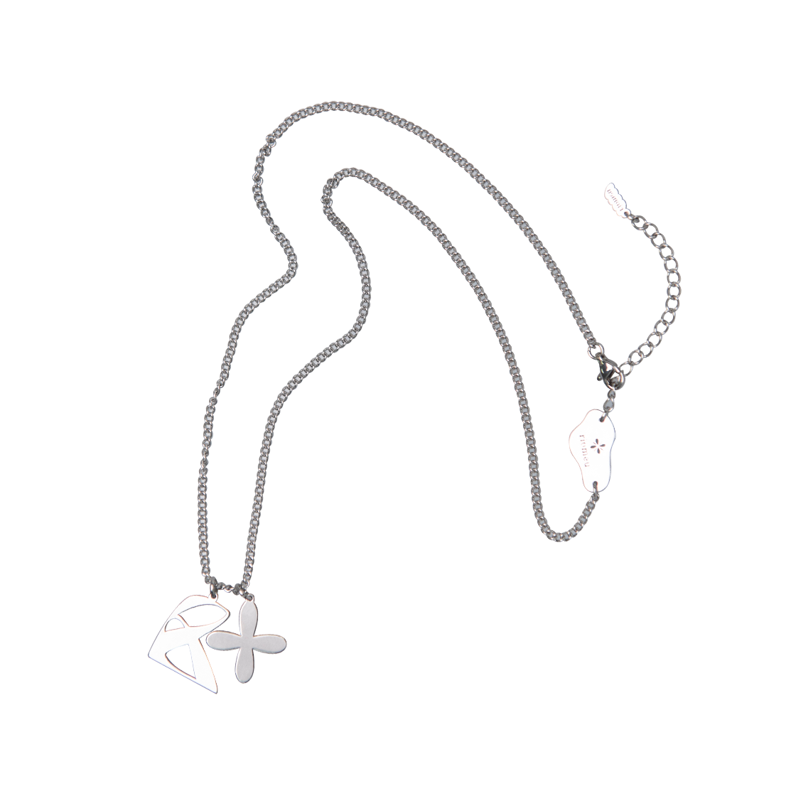 리오므 시그니처 팬던트 커브 체인 목걸이(Riomeu Signature Curve Chain Necklace) - 1