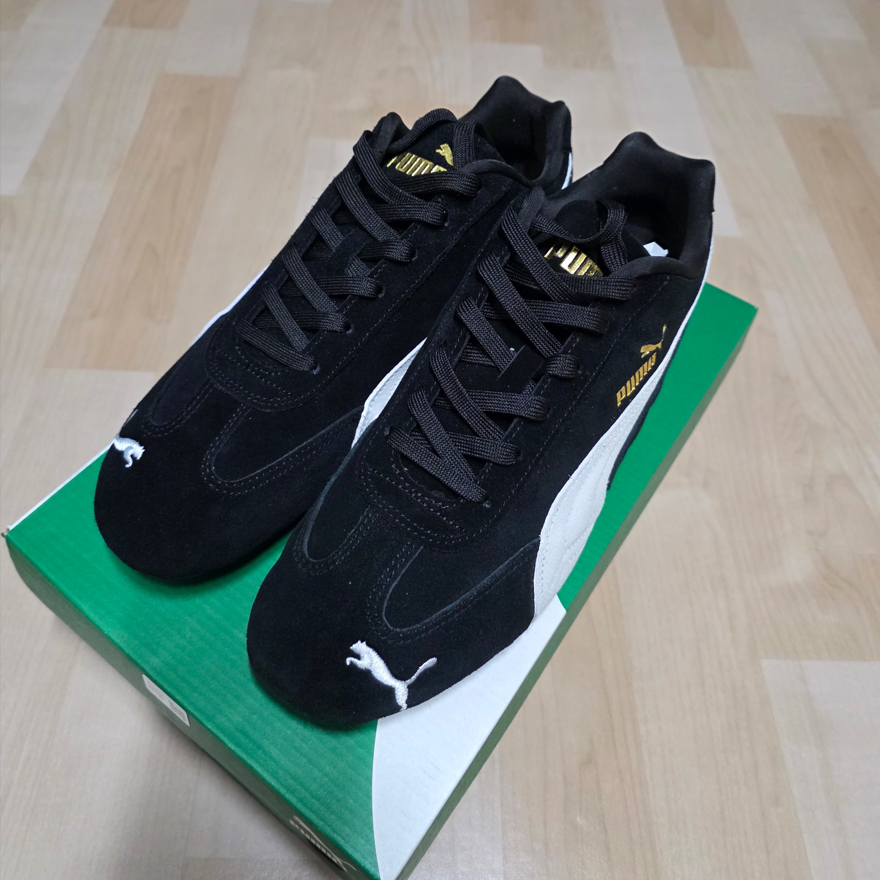 Puma Speedcat OG Black White 착용 스타일 - 6