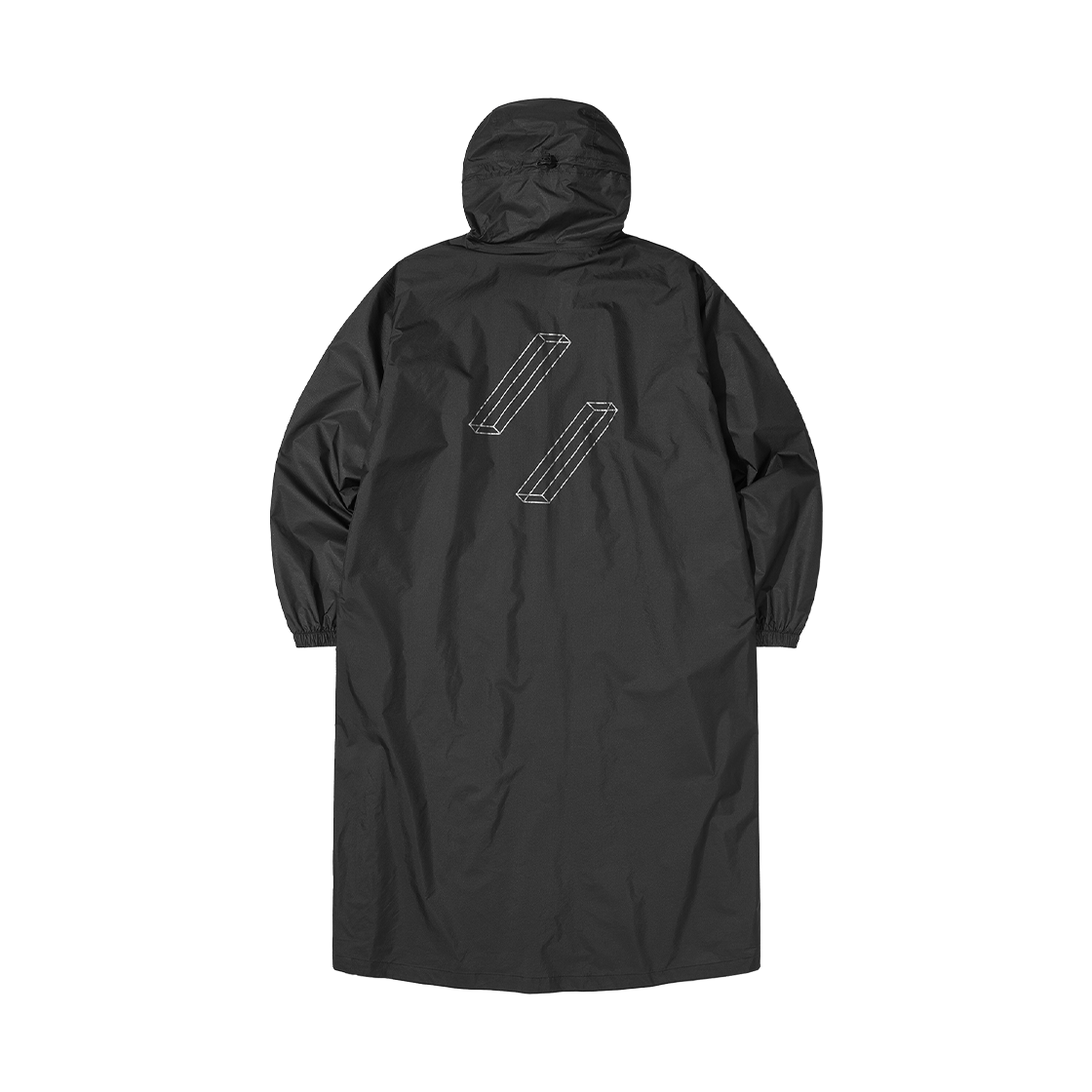 웰터 익스페리먼트 리플렉티브 3D 라인 레인 코트 블랙(Welter Experiment Reflective 3D Line Rain Coat Black) - 2