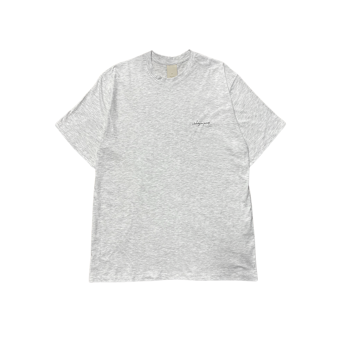 언더마이카 무.104 안티 Fxxking 로고 플레이 엑스트라 루즈 핏 티셔츠 라이트 멜란지