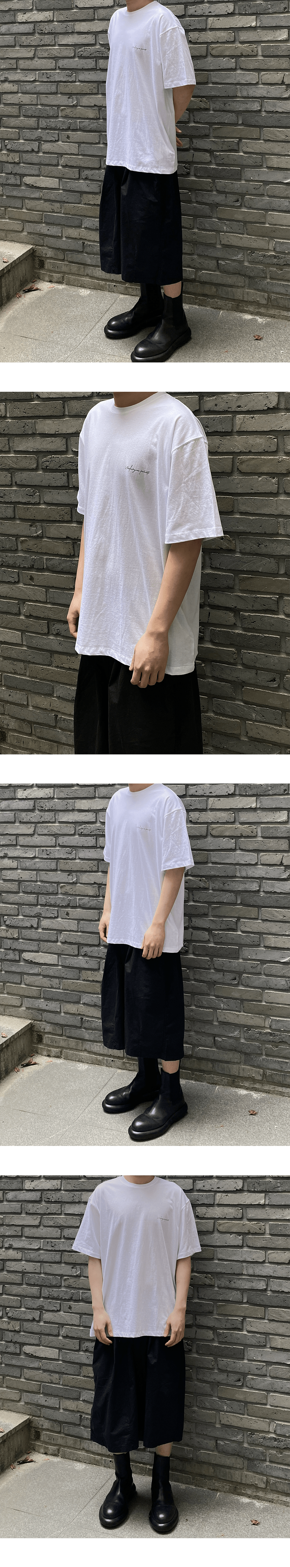 【Undermycar】Anti Fxxking Logo Play Extra Loose fit T-Shirt 언더마이카 무.05 안티 Fxxking 로고 플레이 오버사이즈 티셔츠
