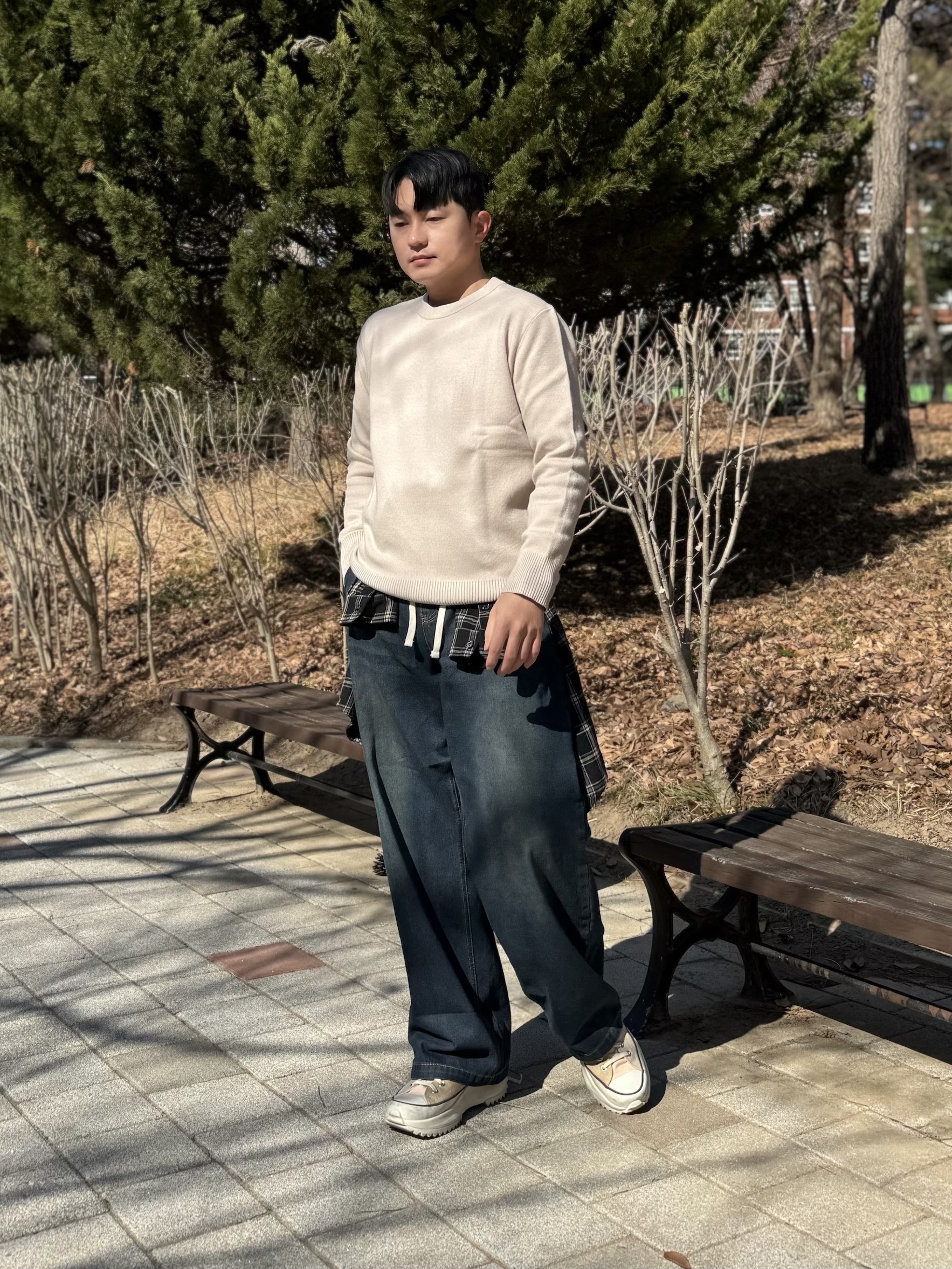 Converse Run Star Hike Hi Tri-Panel Farro 착용 스타일 - 3