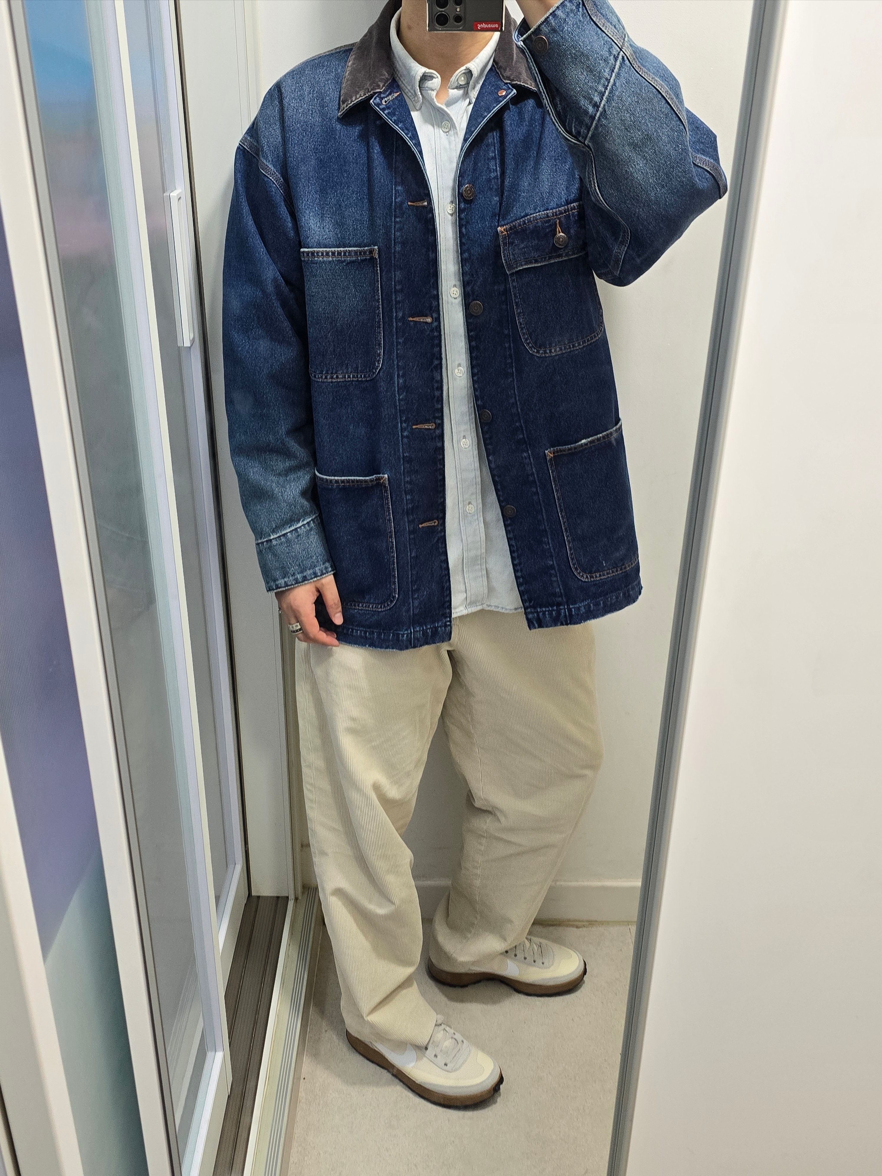 Supreme Small Box Shirt Washed Denim - 24FW, Nike x Tom Sachs General Purpose Shoe Light Cream 착용 스타일