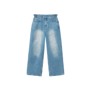noun Wide Denim Pants Mid Blue