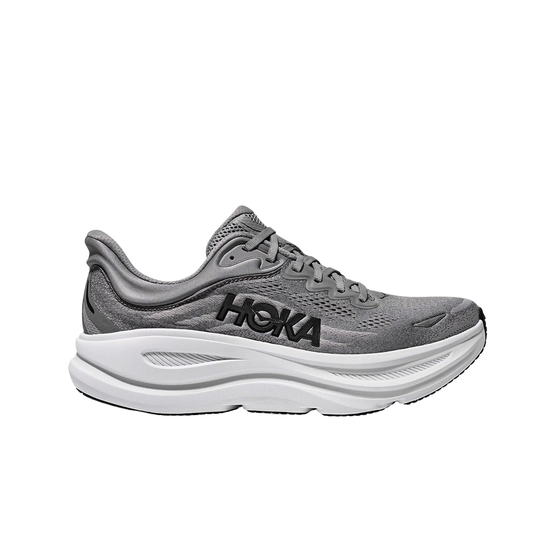 호카 본디 9 갈락틱 그레이 스텔라 그레이 - 레귤러(Hoka Bondi 9 Galactic Grey Stellar Grey - Regular)