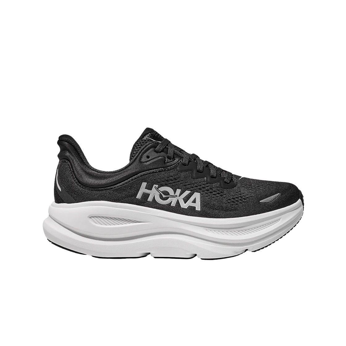 호카 본디 9 블랙 화이트 - 레귤러(Hoka Bondi 9 Black White - Regular)