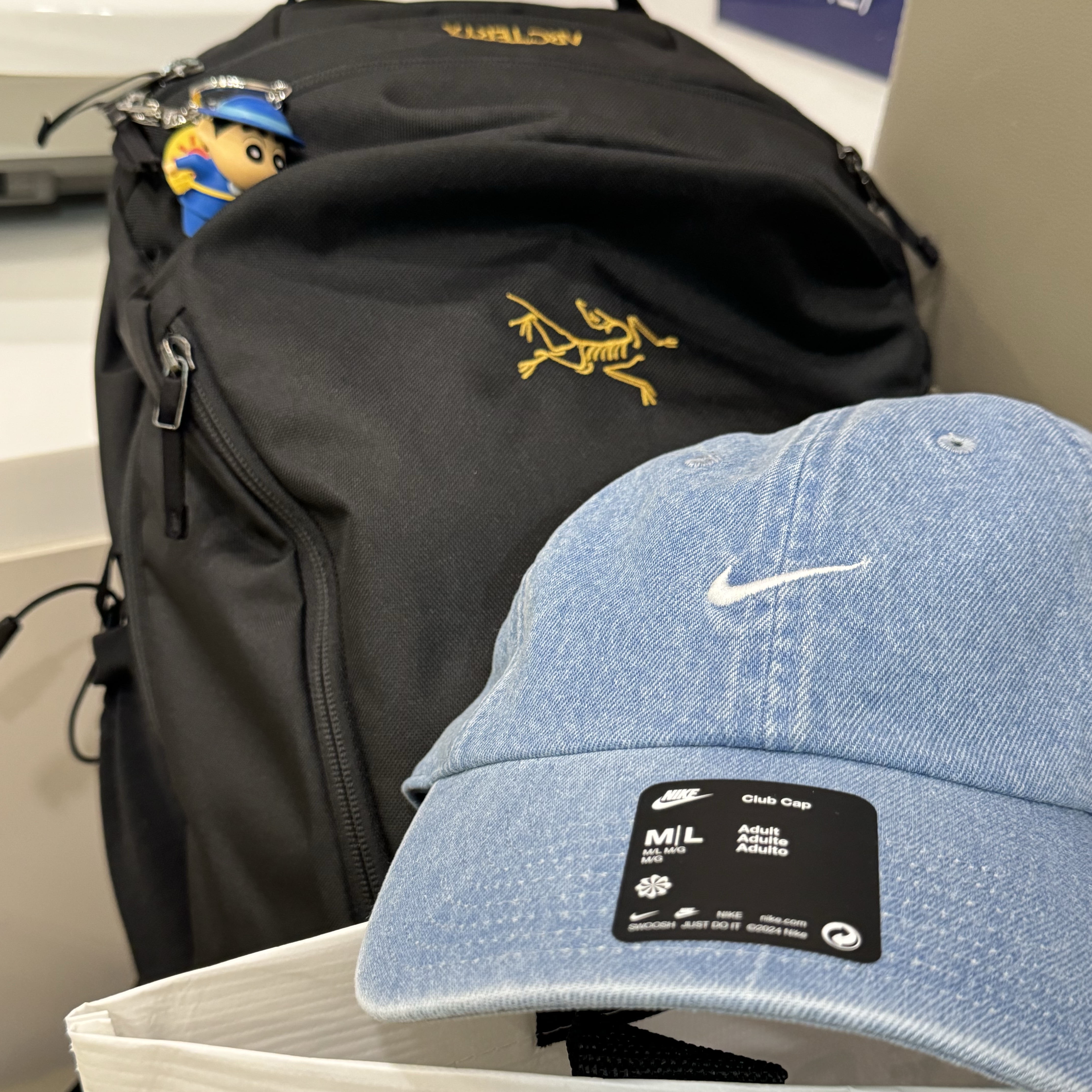 Nike Club Unstructured Denim Cap Aegean Storm Thunder Blue 착용 스타일