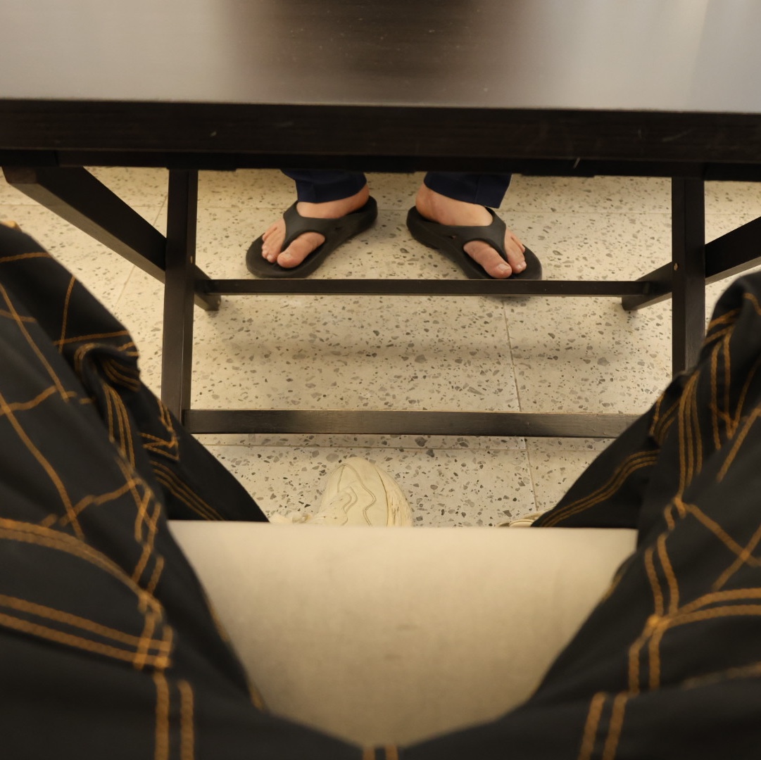 Kapital Thin Canvas Lumber Pants Black 착용 스타일 - 2