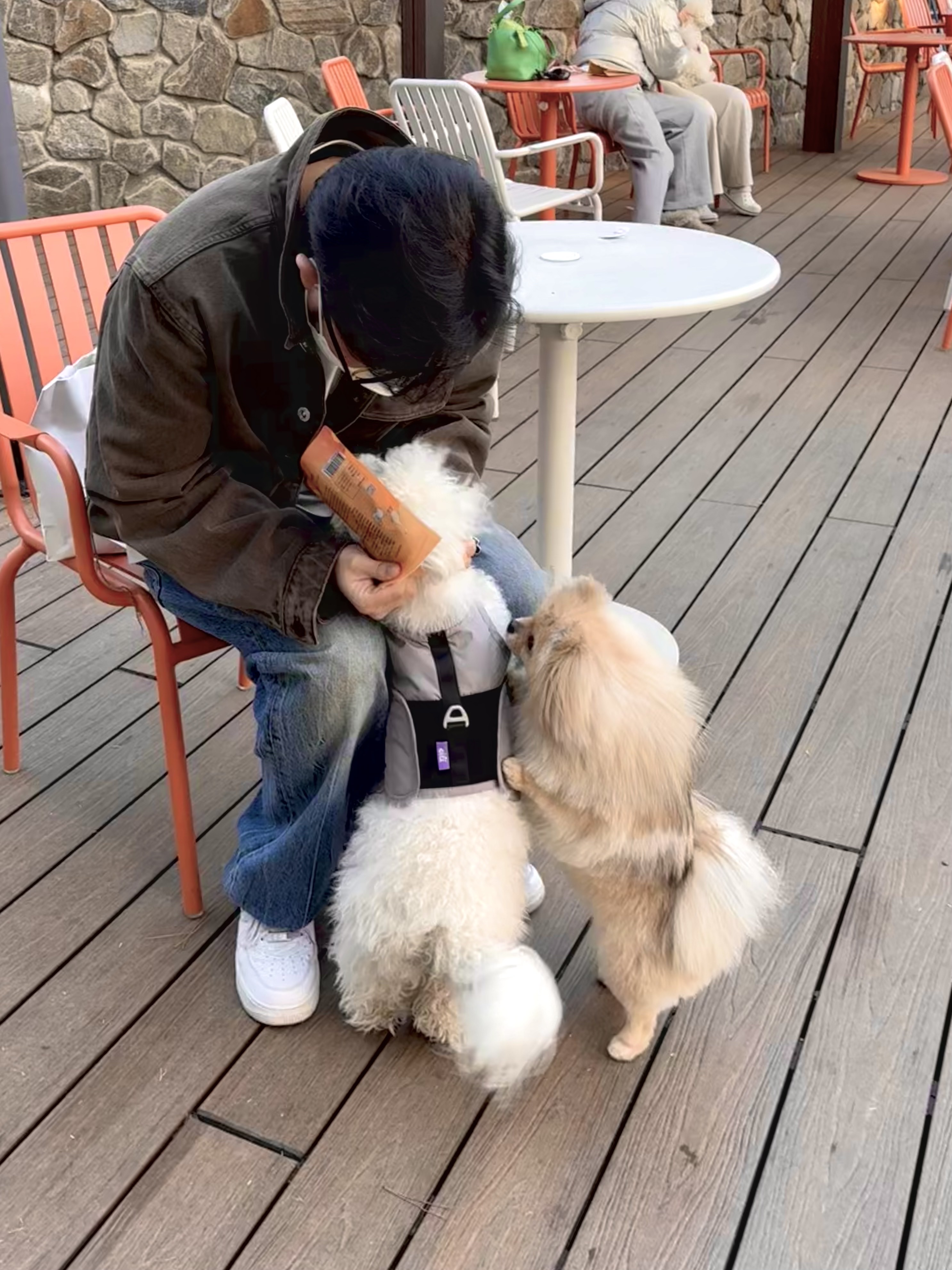 아워레가시 컷 리버스 자켓 초코 오버다이, 아워레가시 써드 컷 데드라인 워시 착용 스타일