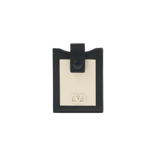Valentino Vlogo Signature Card Holder Black Ivory