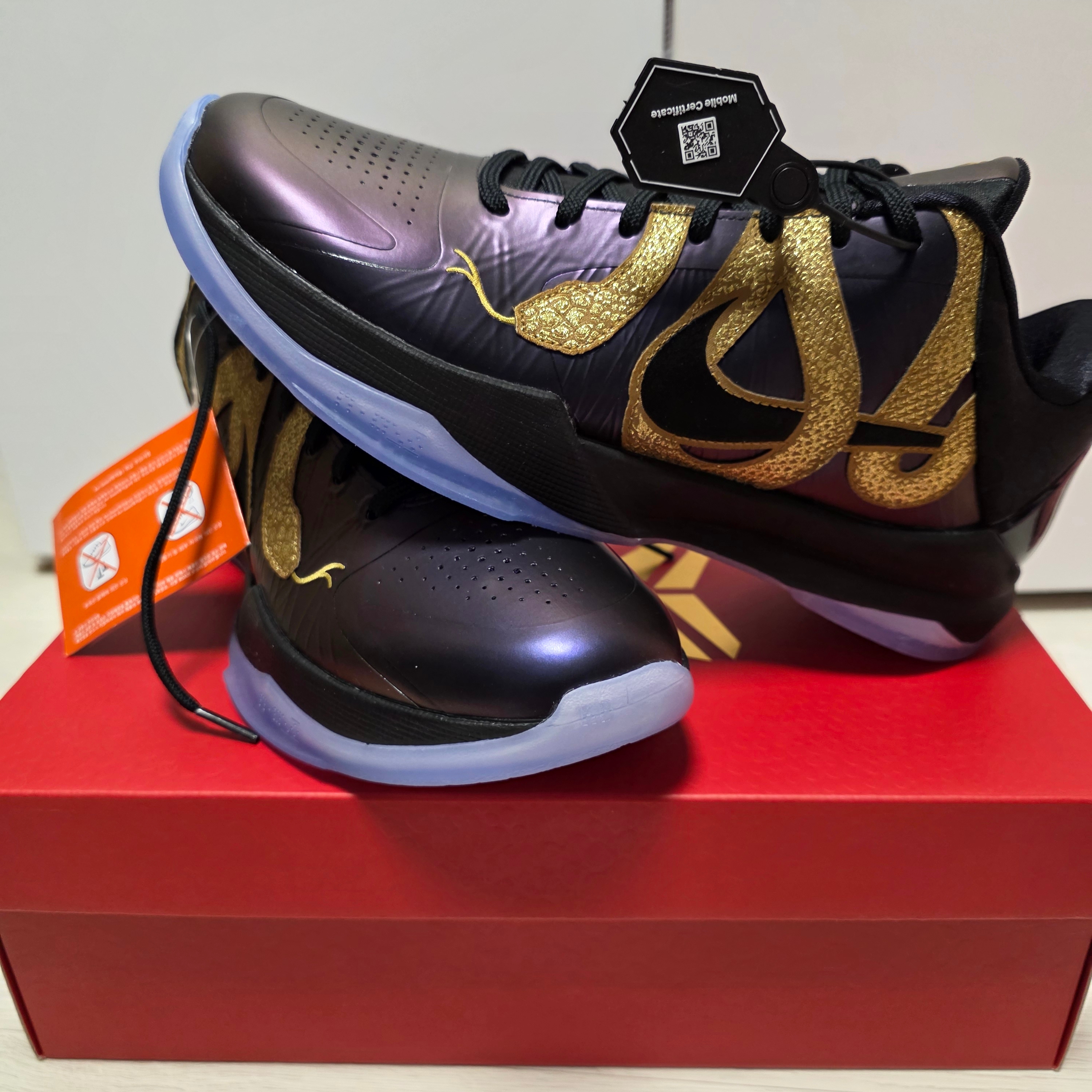 Nike Kobe 5 Protro Year of the Mamba Eggplant 착용 스타일 - 4