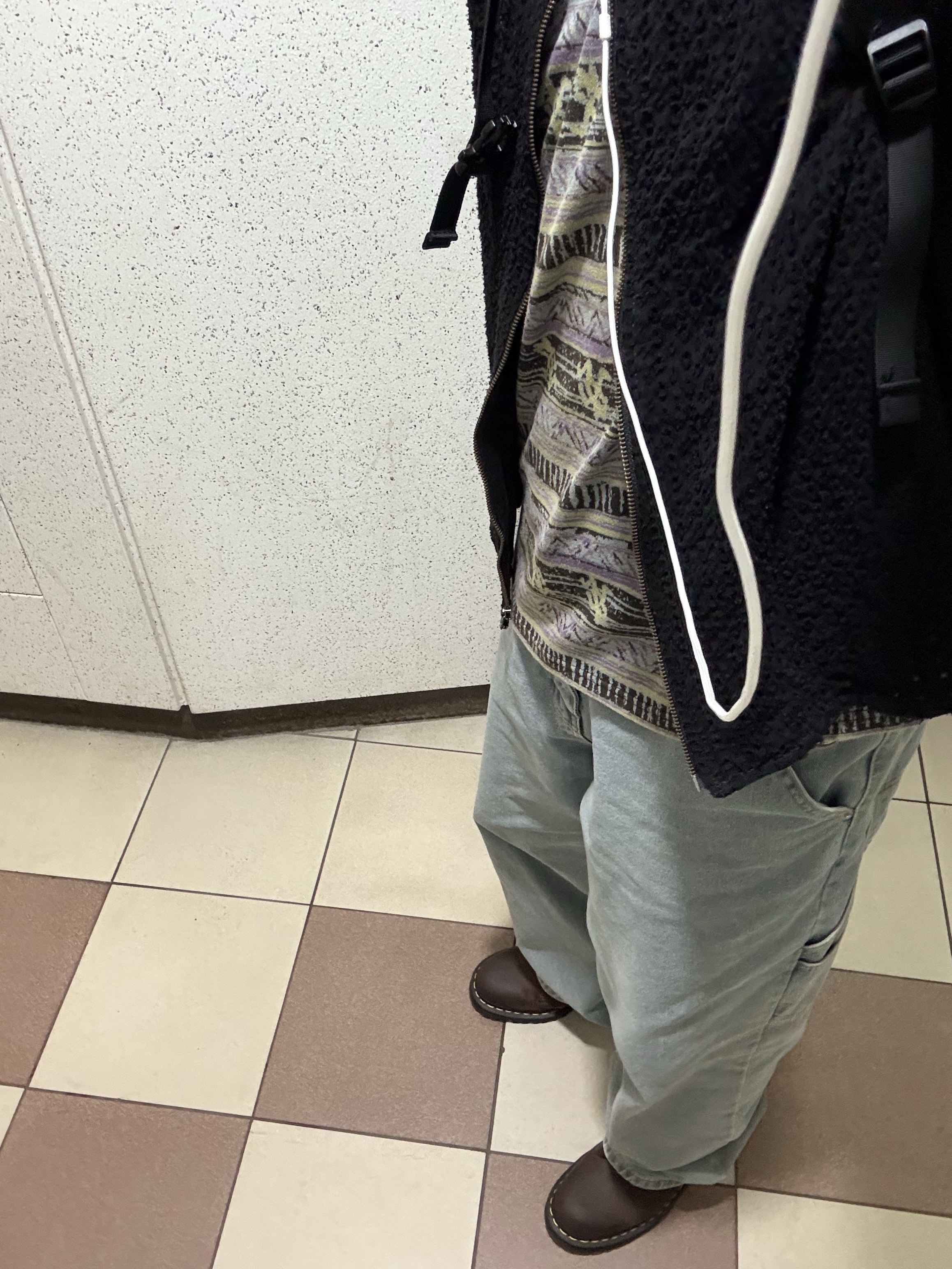 Dr. Martens x Thisisneverthat 1460 Waxed Full Grain Brown, Thisisneverthat x Gramicci Pattern Jacquard T-Shirt Multi 착용 스타일 - 1