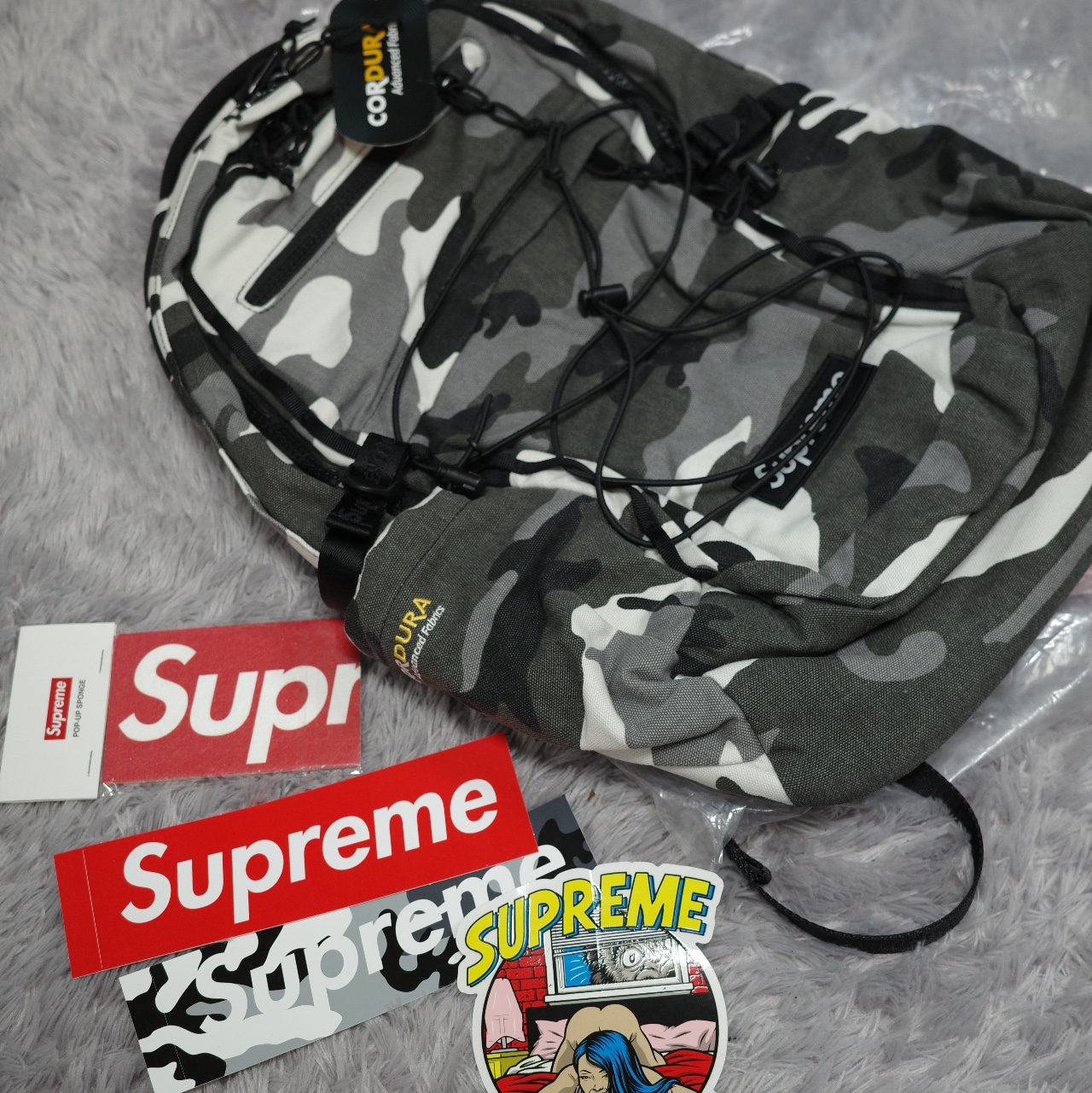 Supreme Backpack Snow Camo - 25SS 착용 스타일 - 1