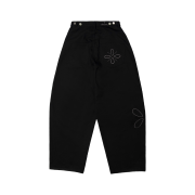 Riomeu Cotton Wide Balloon Pants Black