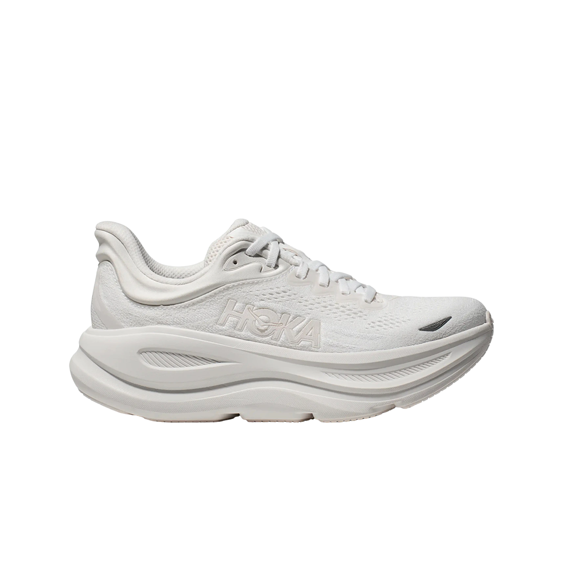 (W) 호카 본디 9 화이트 - 레귤러((W) Hoka Bondi 9 White - Regular)