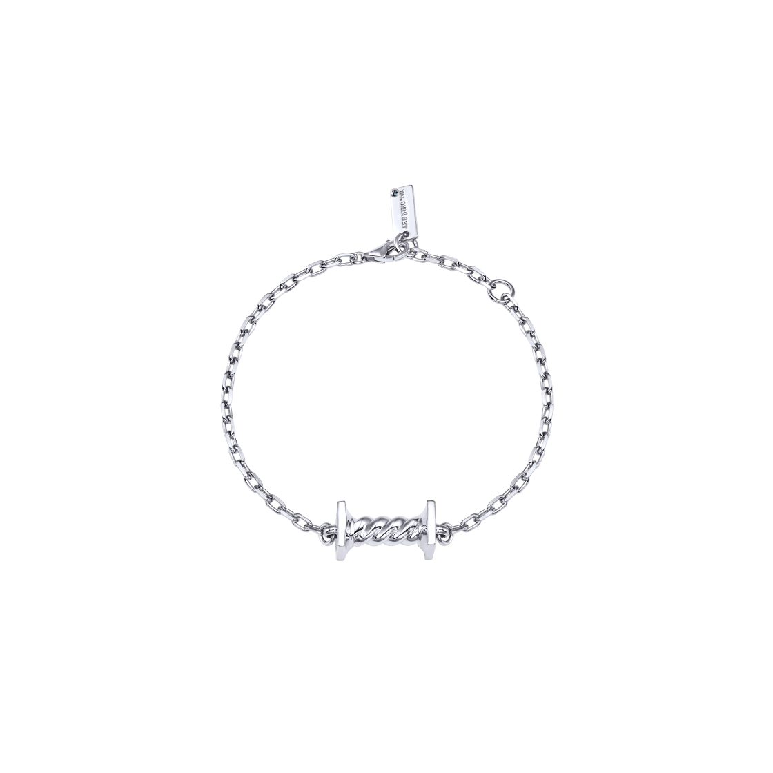 [예약 배송] 티링제이 트위스트 클래시컬 오더 브레이슬릿 실버([예약 배송] TEE RING JAY Twist Classical Order Bracelet Silver)