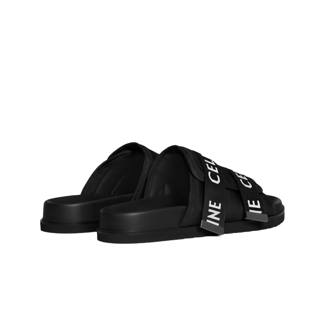 셀린느 피테아 스트래피 샌들 셀린느 자카드 블랙 화이트(Celine Pitea Strappy Sandal in Celine Jacquard Black White) - 3
