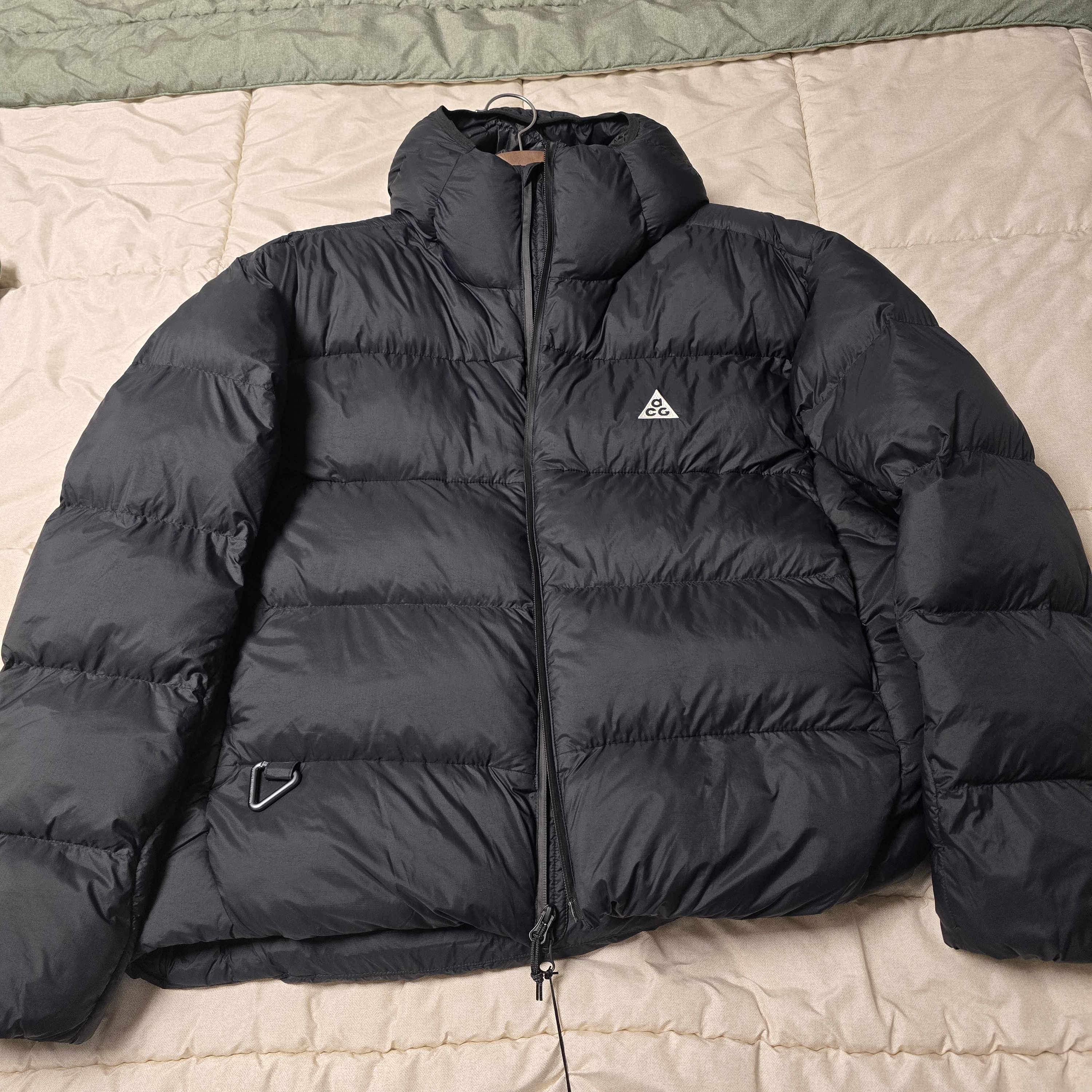 Nike ACG Therma-Fit ADV Lunar Lake Loose Hooded Jacket Black Summit White - Asia 착용 스타일