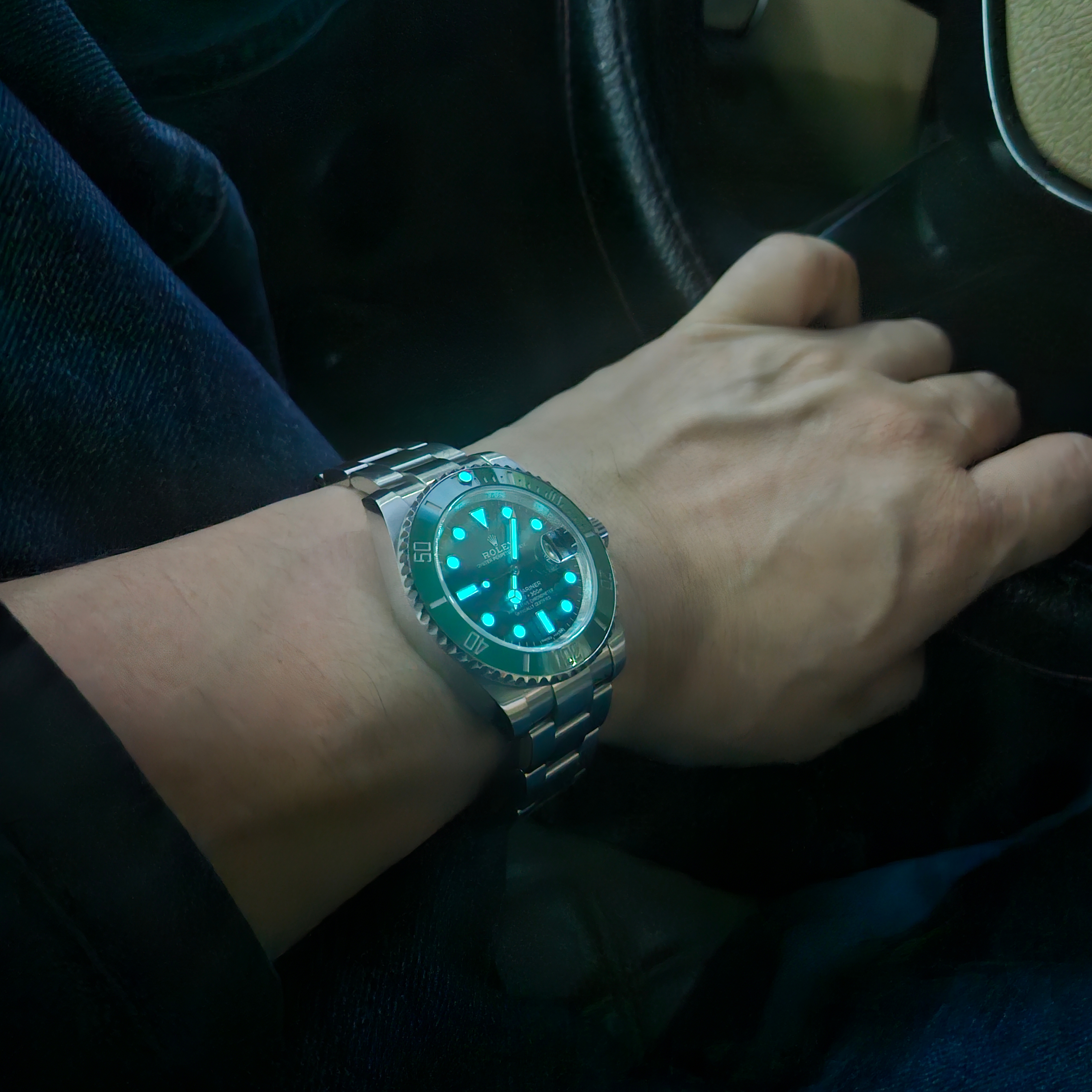 Rolex Submariner Date 40mm 116610LV Green Oyster 착용 스타일 - 1