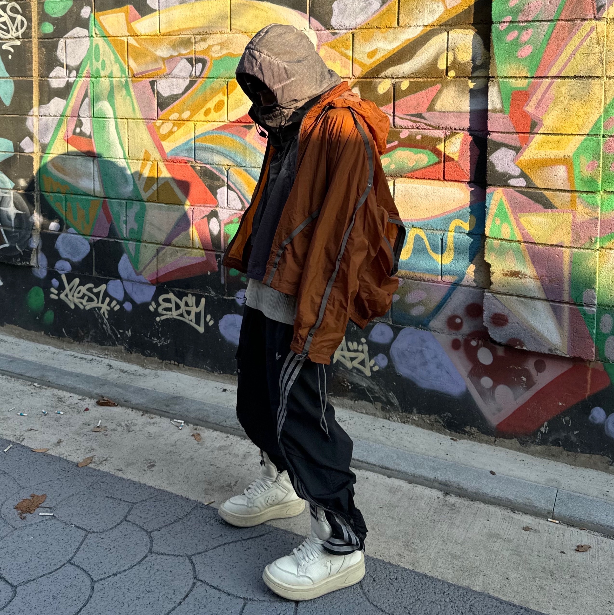 Converse x Drkshdw Turbowpn Egret 착용 스타일 - 1