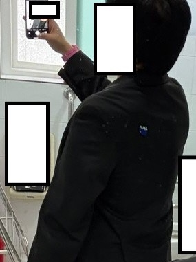 Zara x Ader Error Oversize Blazer Black 착용 스타일 - 2
