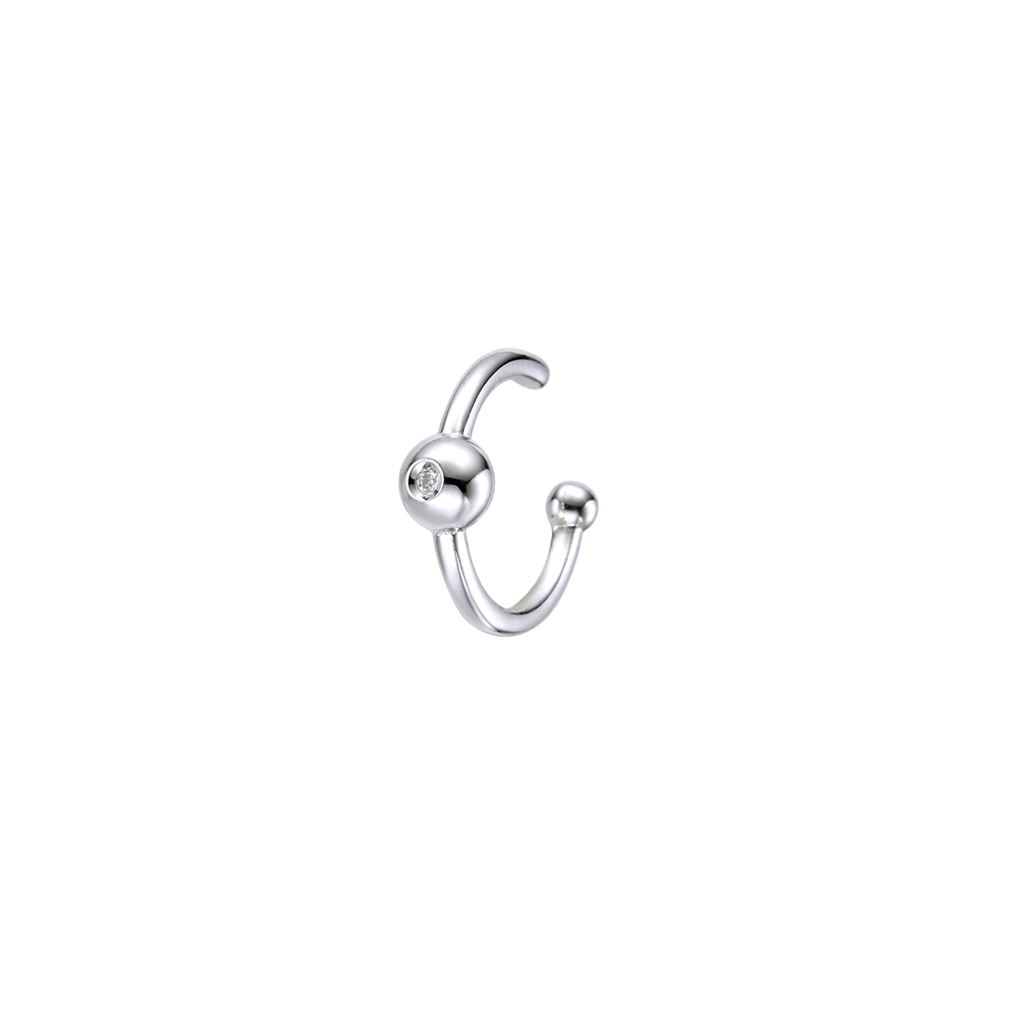 GR1034P [예약 배송] TEE RING JAY Giant Piercing Diamond Lip Cuff No. B