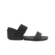 (W) Camper Right Leather Sandals Black